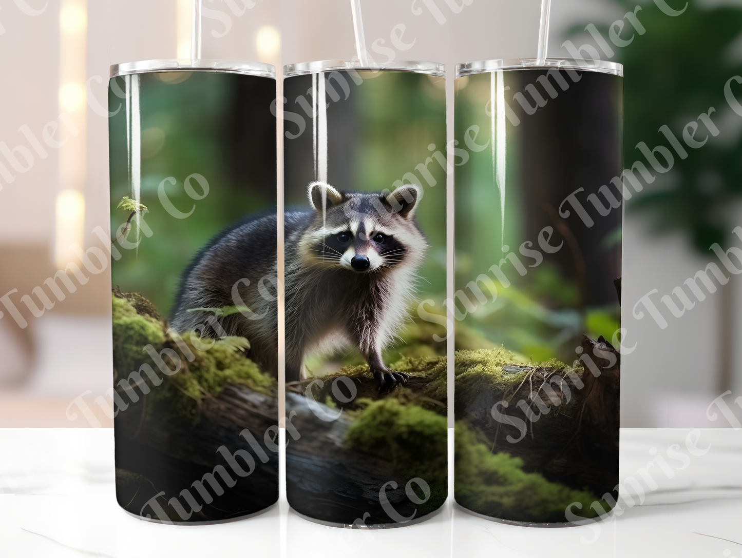 Raccoon Variety - 20oz and 30oz Tumblers (Glow In The Dark Green And Blue Available)