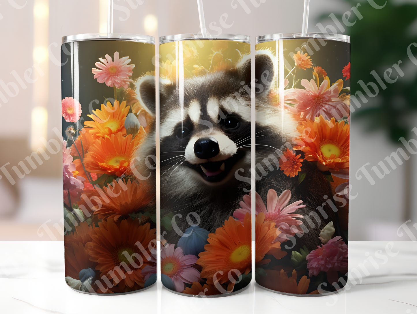 Raccoon Variety - 20oz and 30oz Tumblers (Glow In The Dark Green And Blue Available)