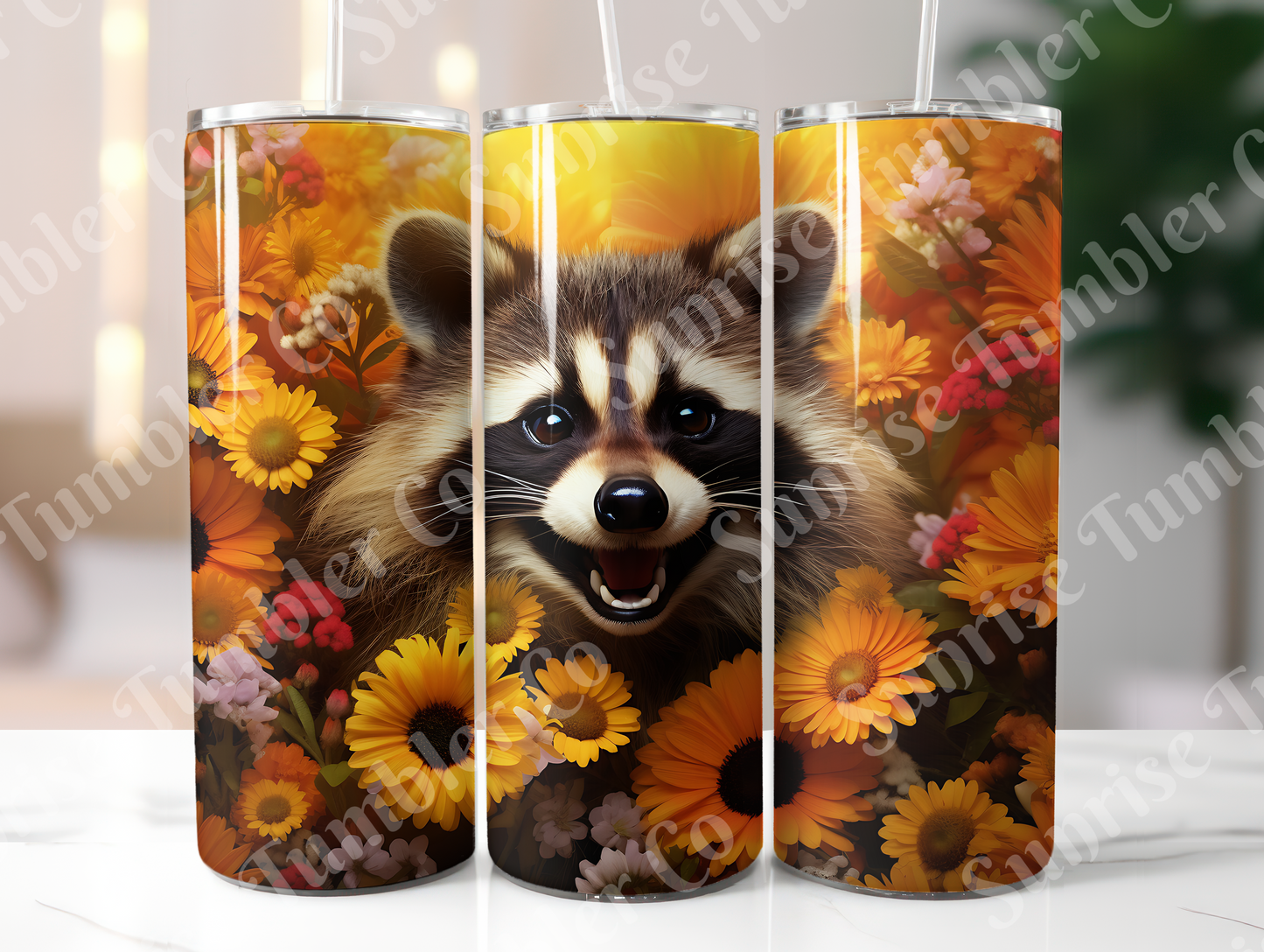 Raccoon Variety - 20oz and 30oz Tumblers (Glow In The Dark Green And Blue Available)