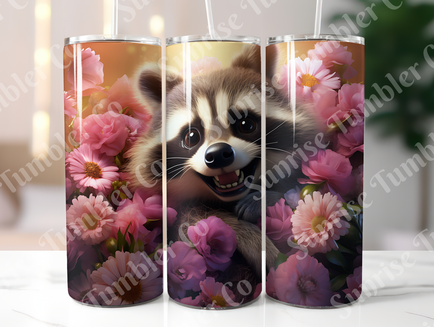 Raccoon Variety - 20oz and 30oz Tumblers (Glow In The Dark Green And Blue Available)
