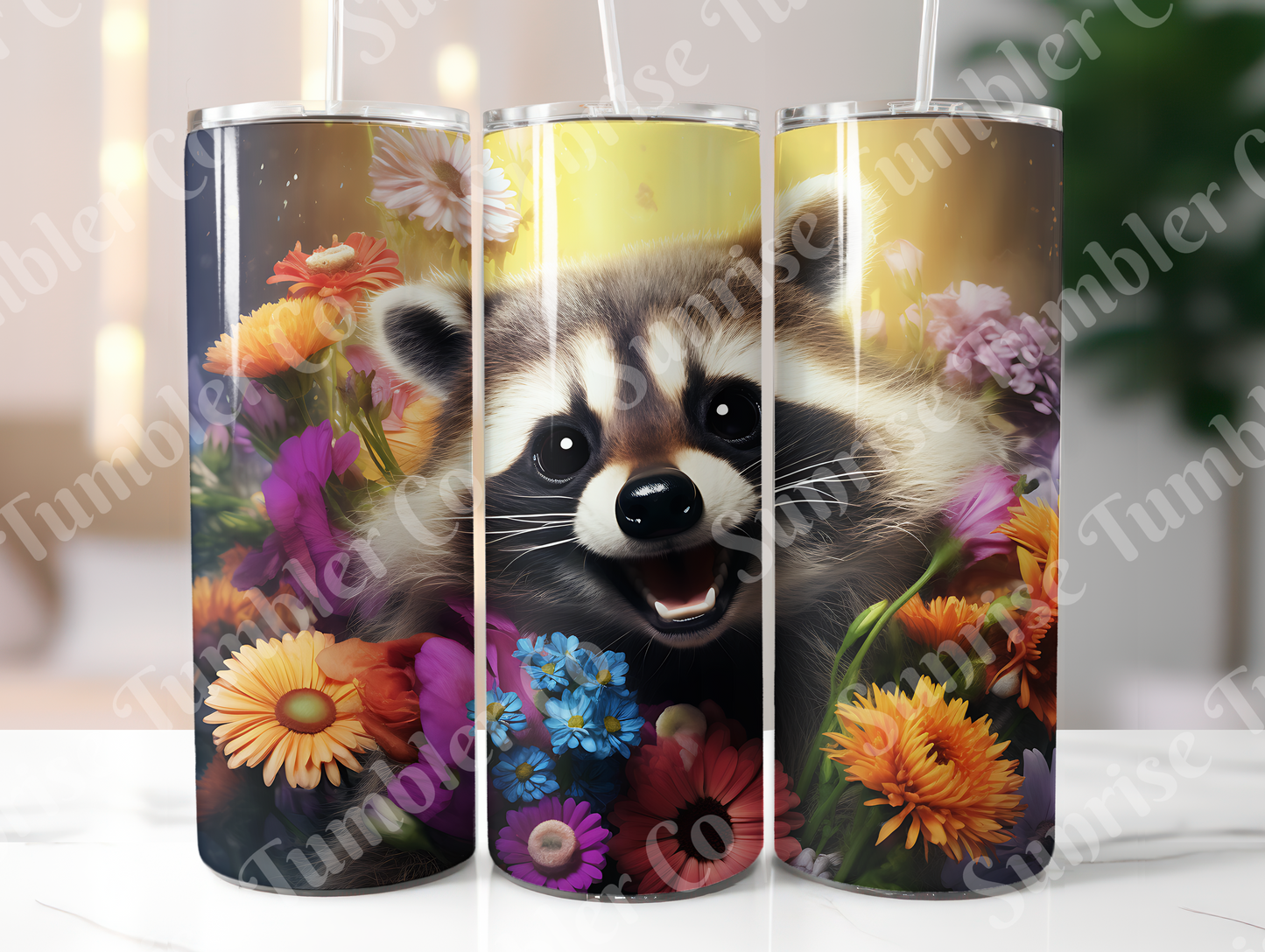 Raccoon Variety - 20oz and 30oz Tumblers (Glow In The Dark Green And Blue Available)