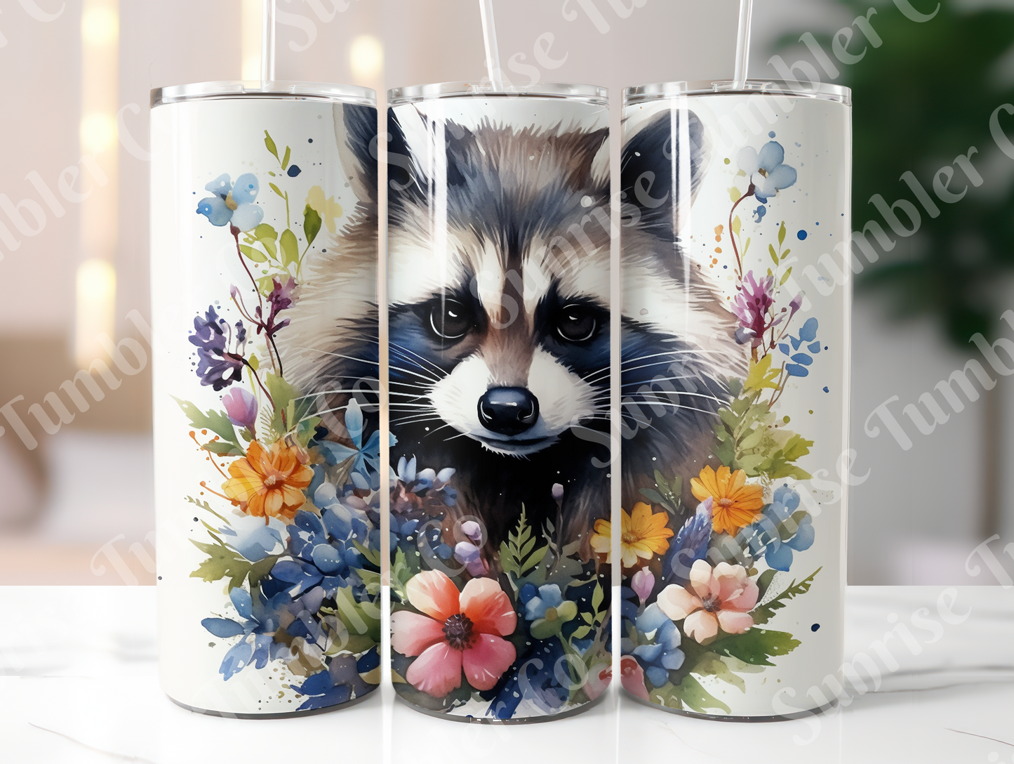 Raccoon Variety - 20oz and 30oz Tumblers (Glow In The Dark Green And Blue Available)