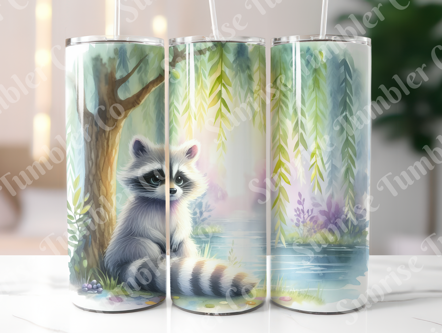 Raccoon Variety - 20oz and 30oz Tumblers (Glow In The Dark Green And Blue Available)