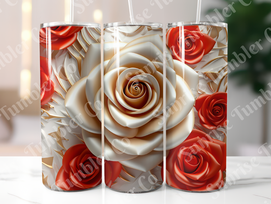 Roses Variety Part 1 - 20oz and 30oz Tumblers (Glow In The Dark Green And Blue Available)