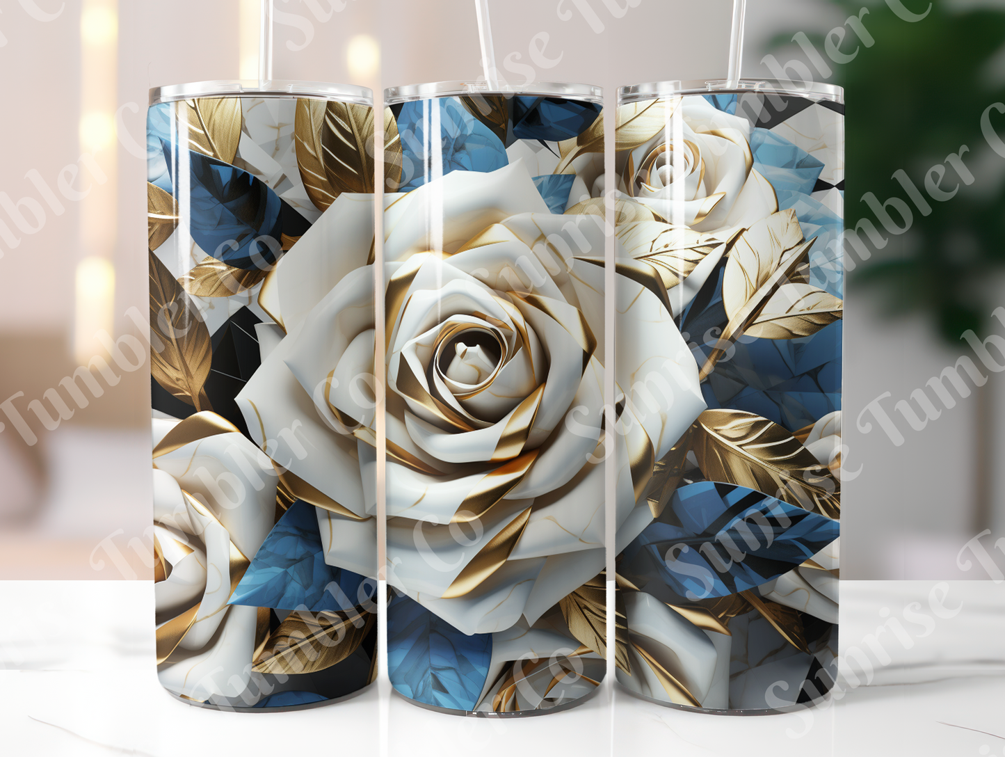 Roses Variety Part 1 - 20oz and 30oz Tumblers (Glow In The Dark Green And Blue Available)