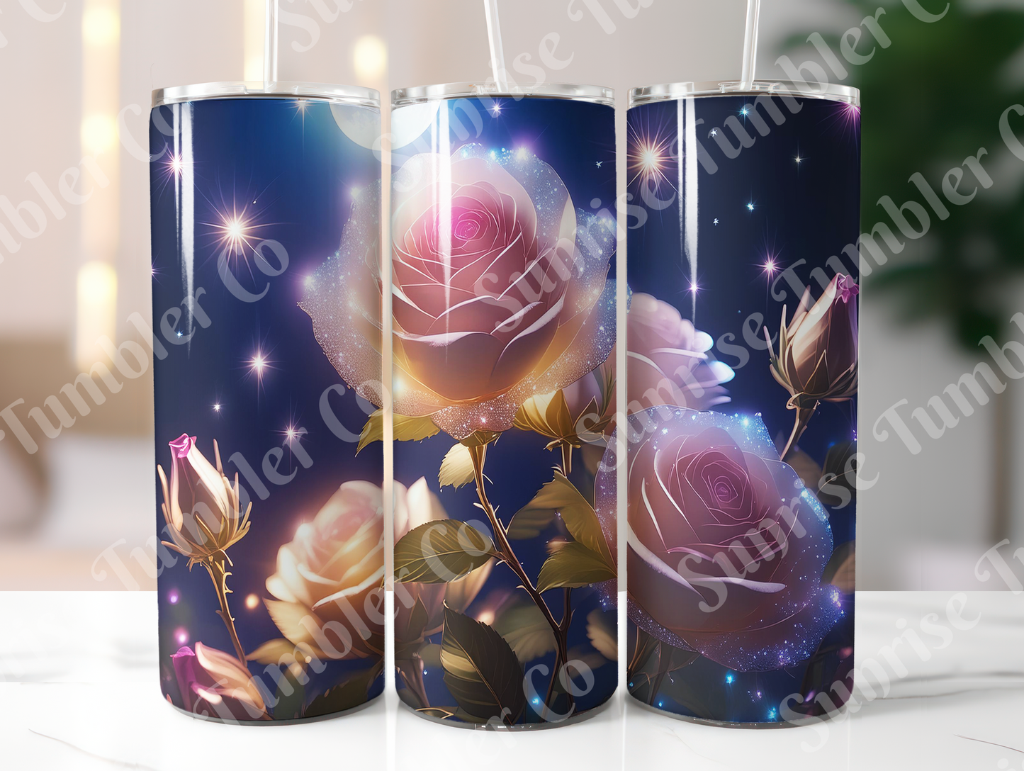 Roses Variety Part 1 - 20oz and 30oz Tumblers (Glow In The Dark Green And Blue Available)