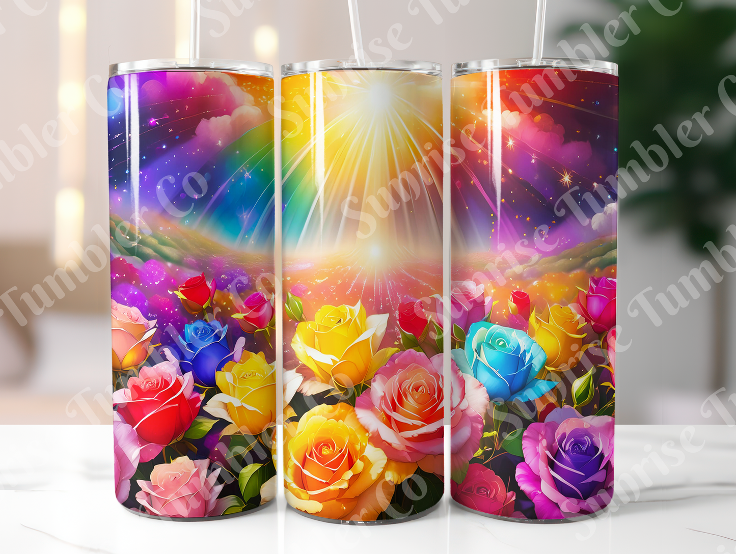 Roses Variety Part 2 - 20oz and 30oz Tumblers (Glow In The Dark Green And Blue Available)