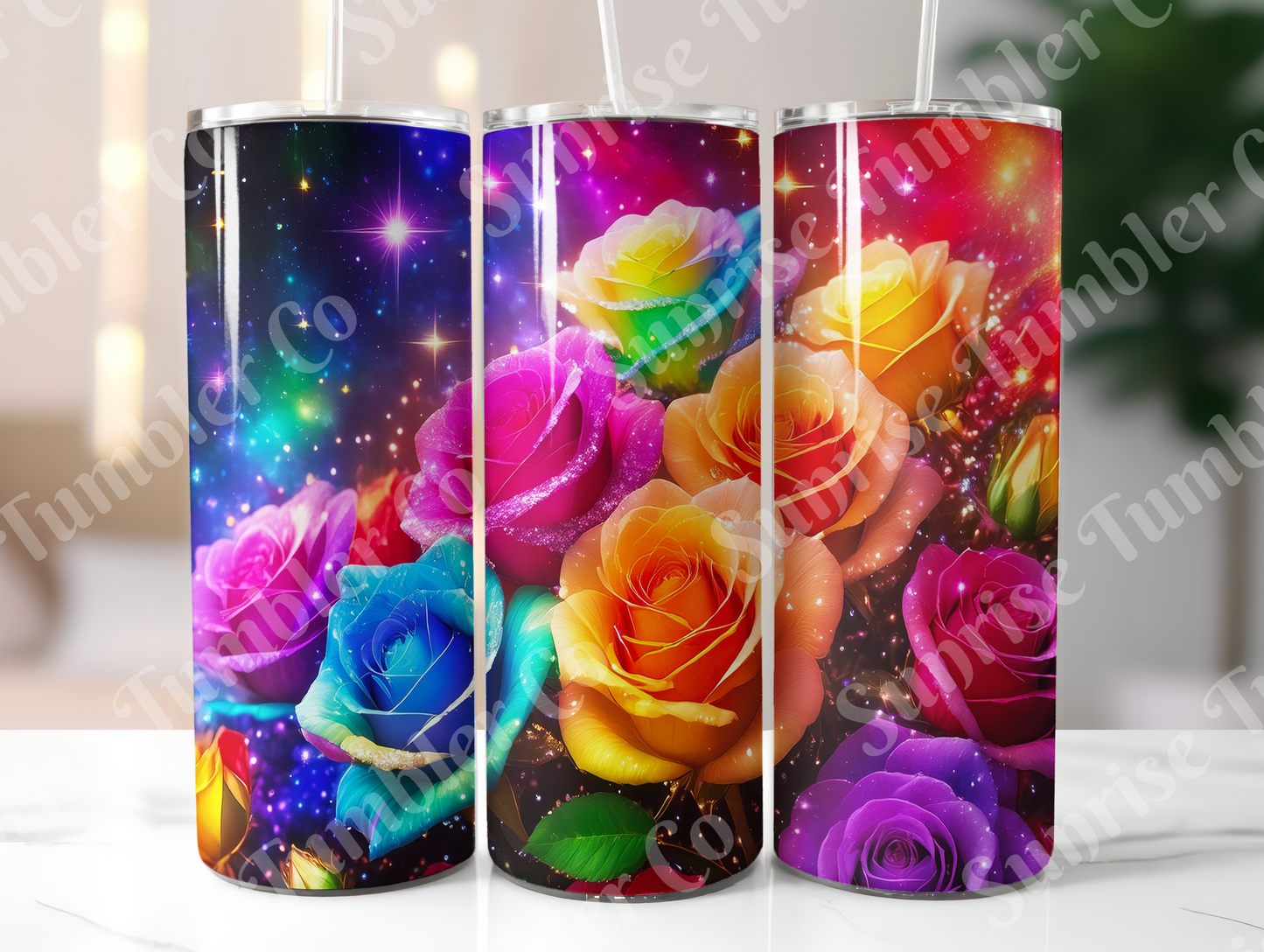 Roses Variety Part 2 - 20oz and 30oz Tumblers (Glow In The Dark Green And Blue Available)