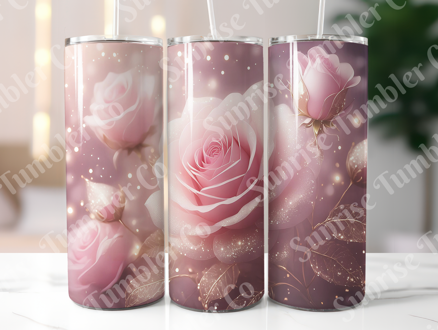 Roses Variety Part 2 - 20oz and 30oz Tumblers (Glow In The Dark Green And Blue Available)