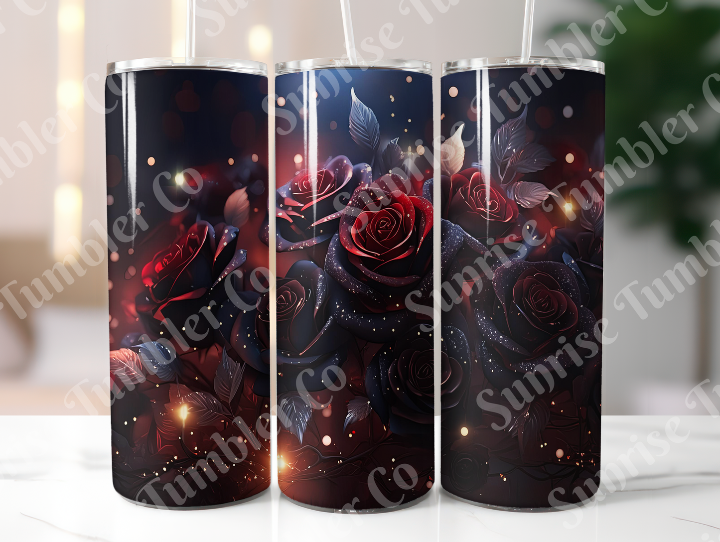 Roses Variety Part 2 - 20oz and 30oz Tumblers (Glow In The Dark Green And Blue Available)