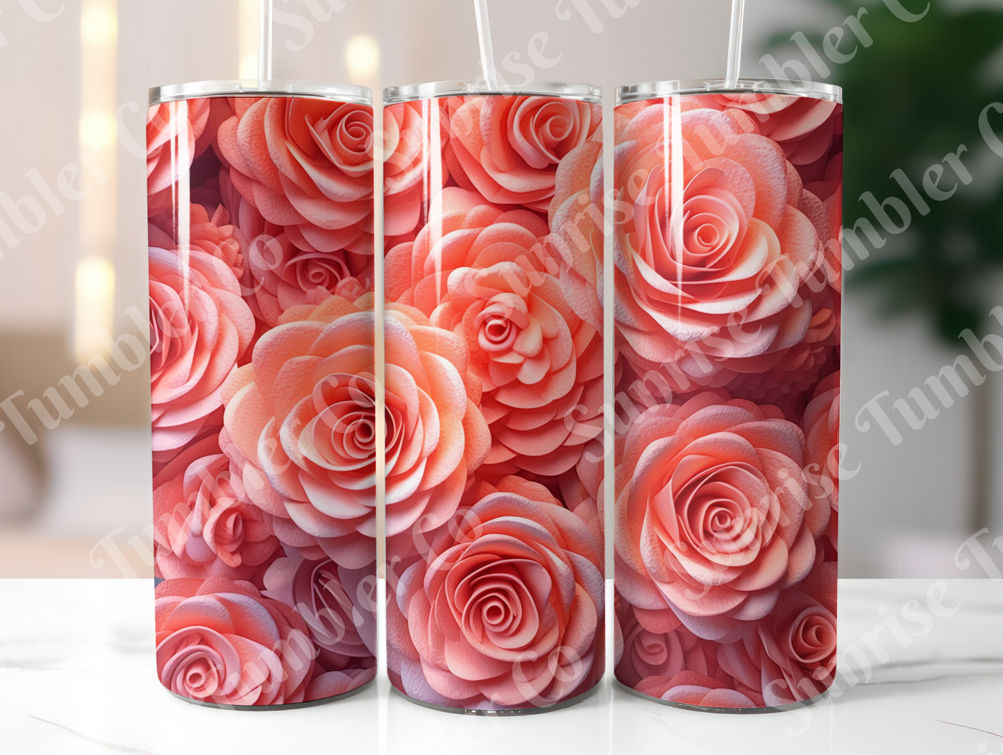 Roses Variety Part 1 - 20oz and 30oz Tumblers (Glow In The Dark Green And Blue Available)