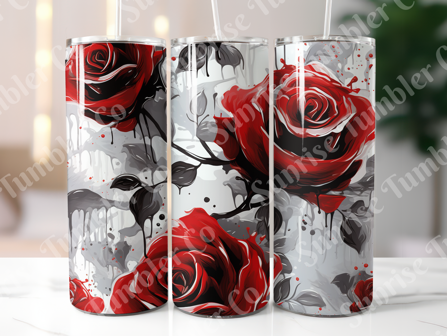 Roses Variety Part 2 - 20oz and 30oz Tumblers (Glow In The Dark Green And Blue Available)