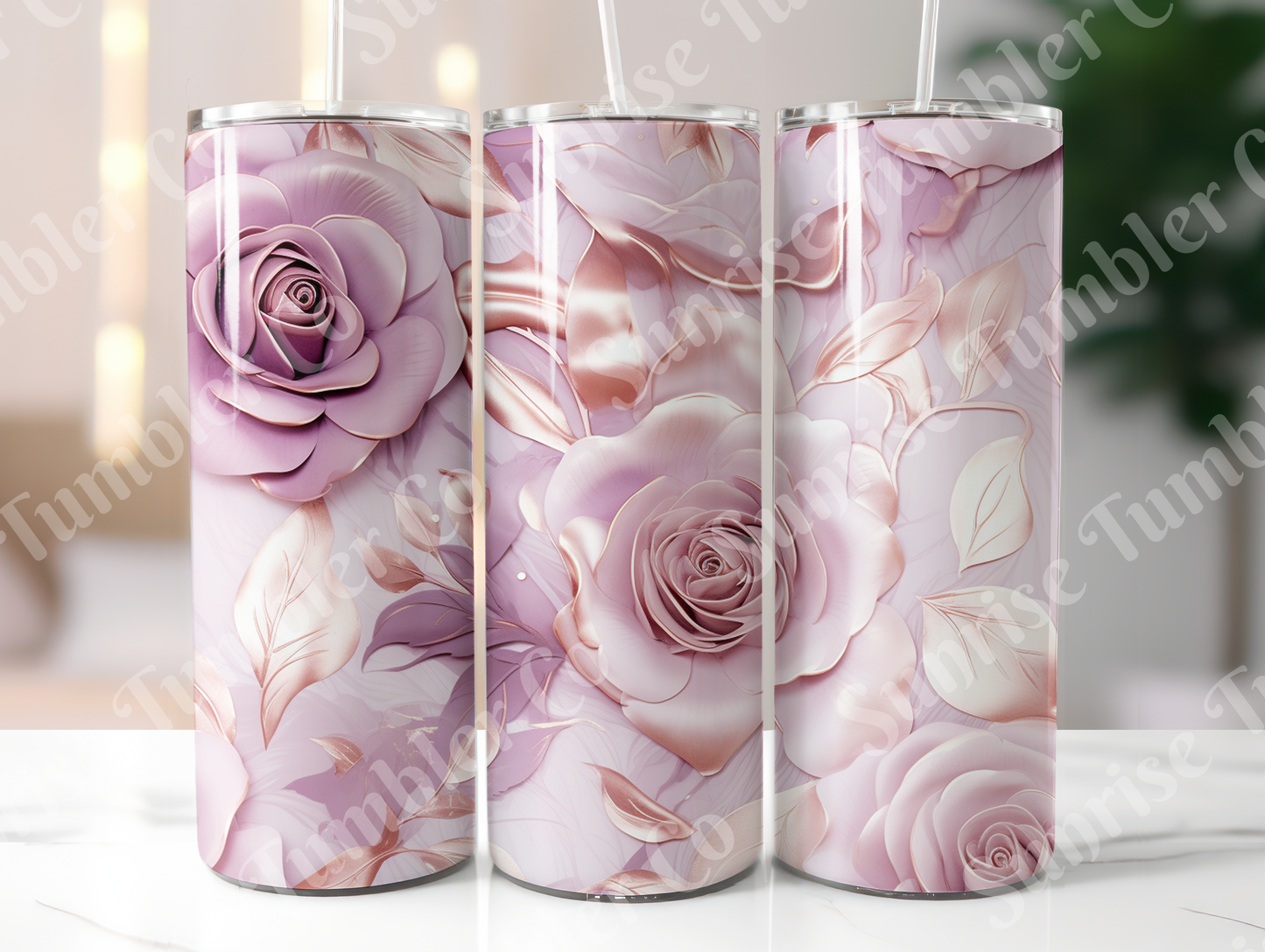 Roses Variety Part 2 - 20oz and 30oz Tumblers (Glow In The Dark Green And Blue Available)