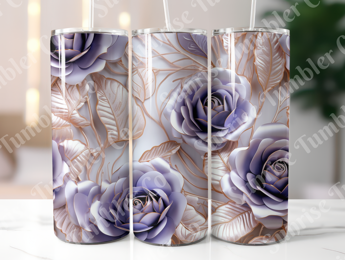 Roses Variety Part 2 - 20oz and 30oz Tumblers (Glow In The Dark Green And Blue Available)