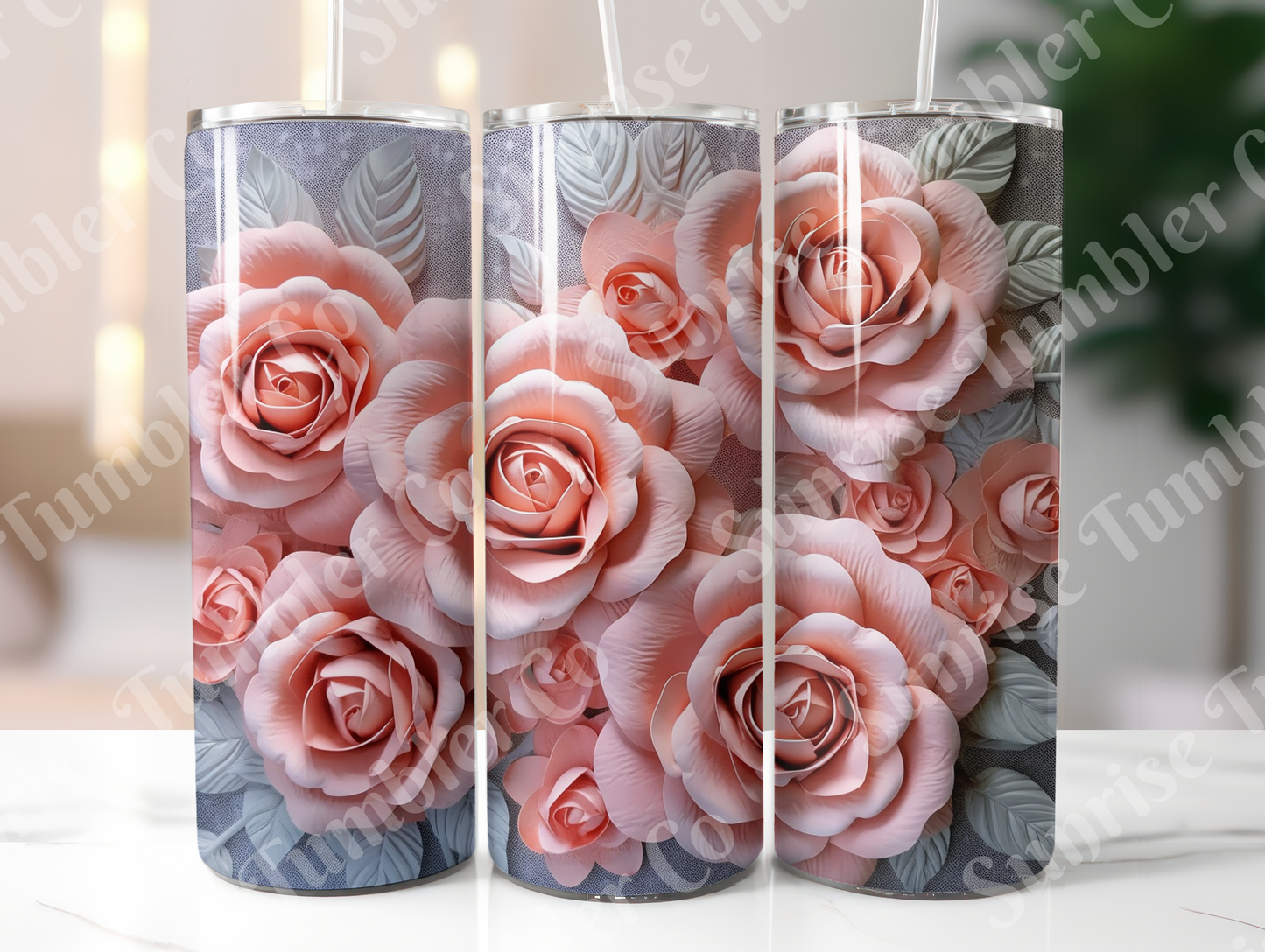 Roses Variety Part 1 - 20oz and 30oz Tumblers (Glow In The Dark Green And Blue Available)