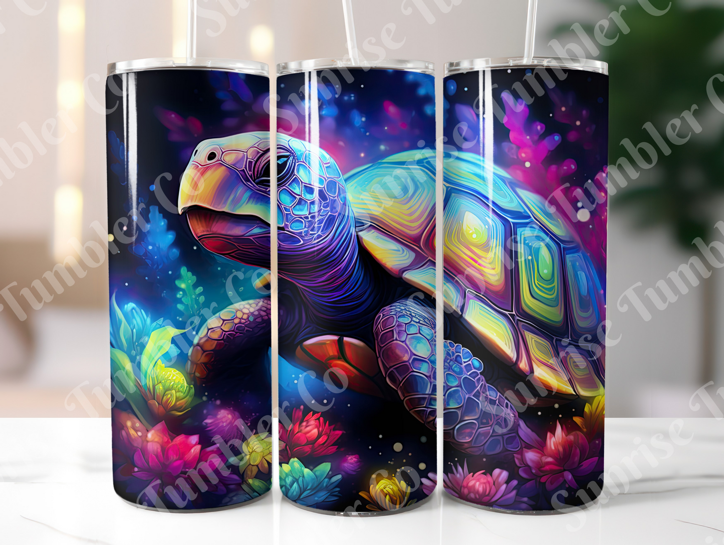 Sea Turtle Variety Part 2 - 20oz and 30oz Tumblers (Glow In The Dark Green And Blue Available)