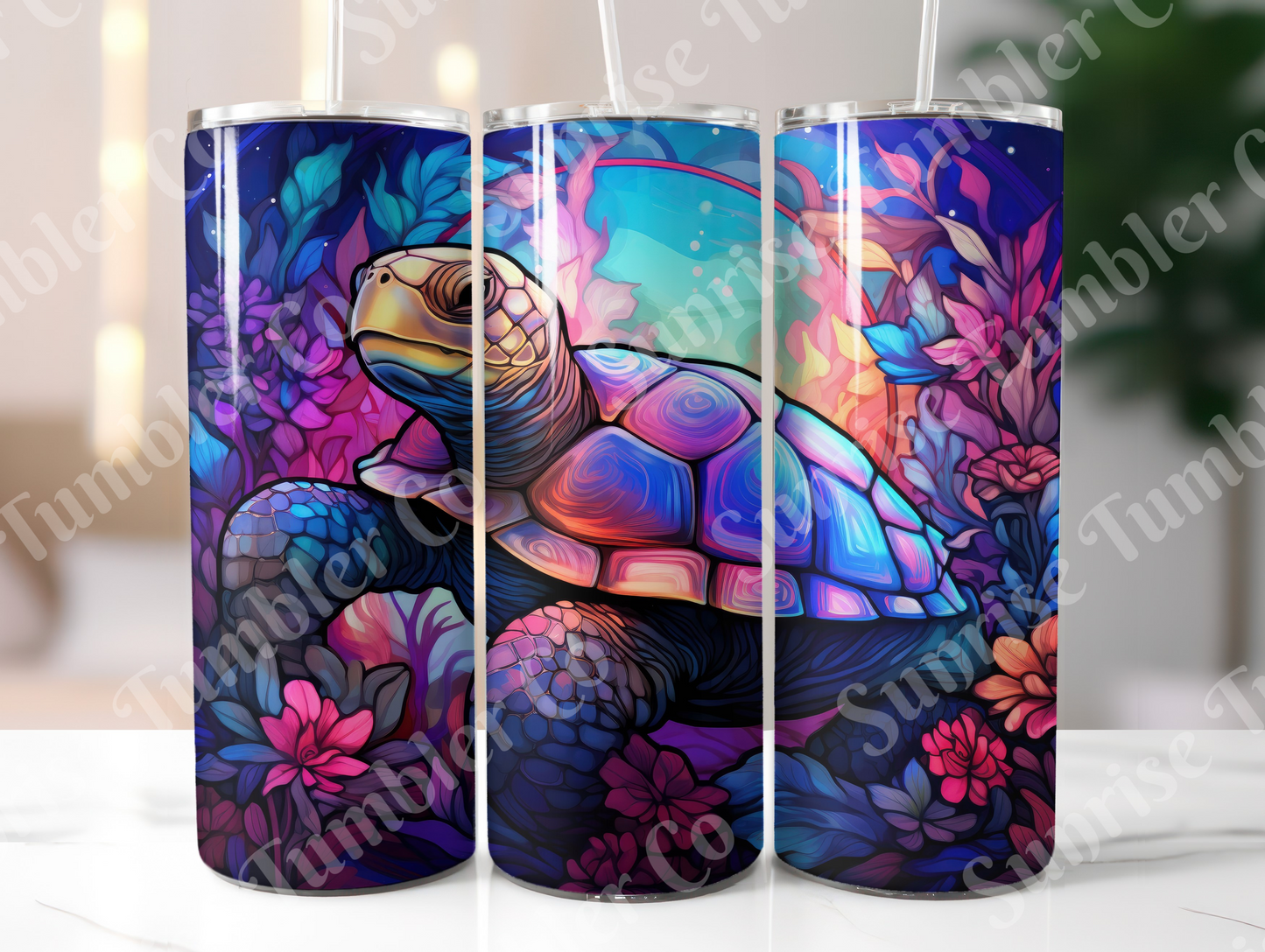 Sea Turtle Variety Part 2 - 20oz and 30oz Tumblers (Glow In The Dark Green And Blue Available)