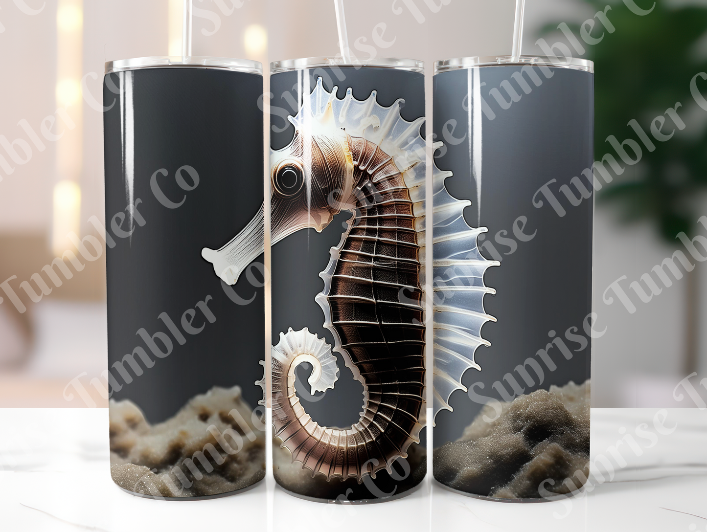 Seahorse Variety - 20oz and 30oz Tumblers (Glow In The Dark Green And Blue Available)