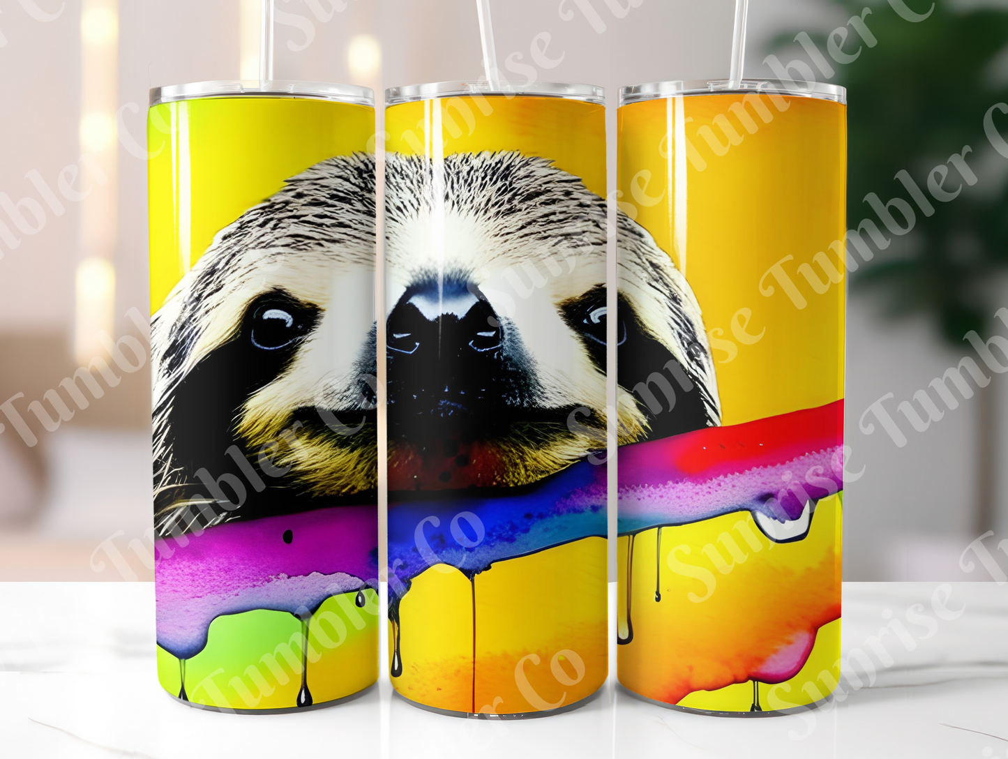Sloth Variety Part 1 - 20oz and 30oz Tumblers (Glow In The Dark Green And Blue Available)