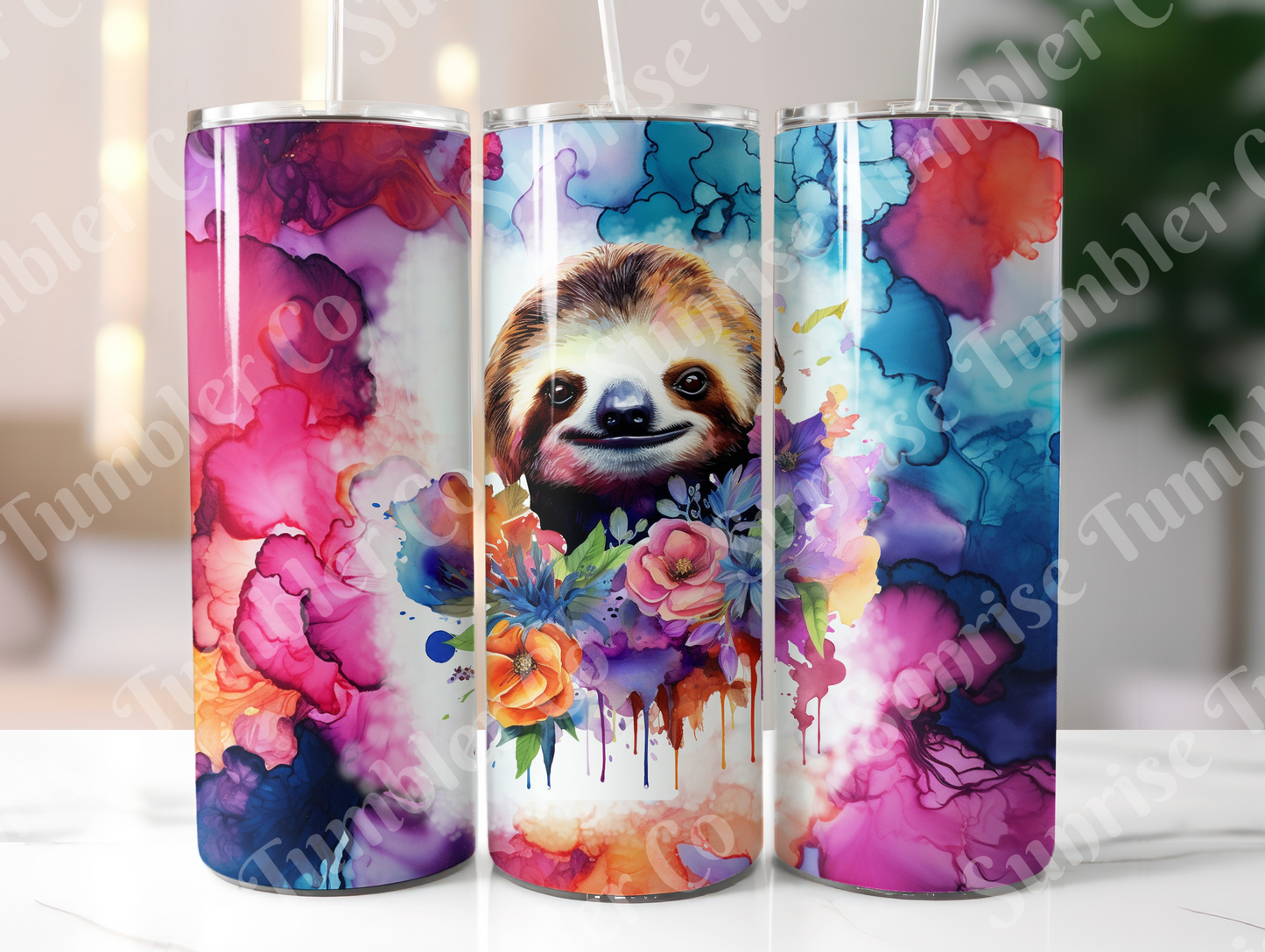 Sloth Variety Part 1 - 20oz and 30oz Tumblers (Glow In The Dark Green And Blue Available)