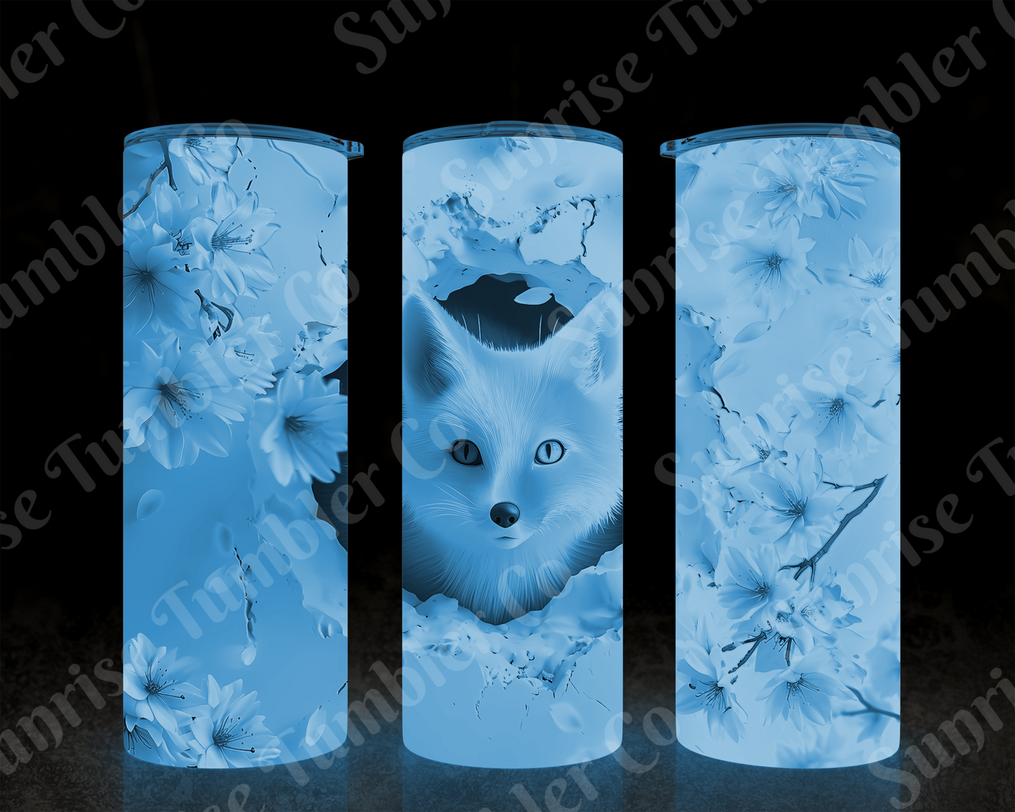 Fox Variety - 20 oz and 30 oz Tumbler (Glow In The Dark Option Available)