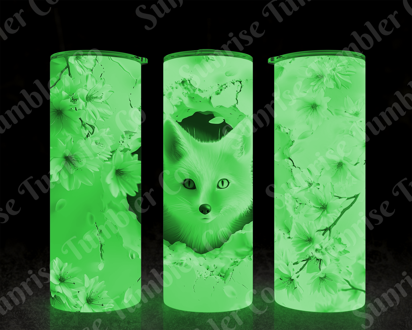 Fox Variety - 20 oz and 30 oz Tumbler (Glow In The Dark Option Available)