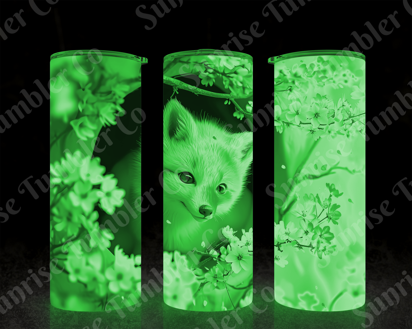 Fox Variety - 20 oz and 30 oz Tumbler (Glow In The Dark Option Available)