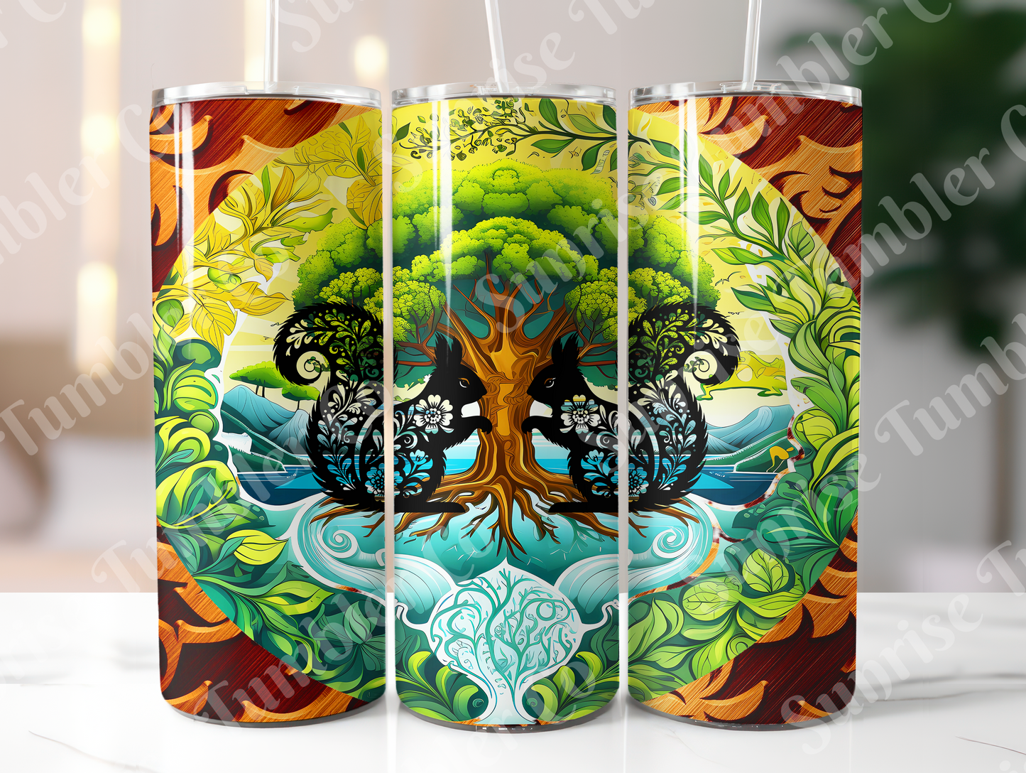Squirrels Variety - 20oz and 30oz Tumblers (Glow In The Dark Green And Blue Available)