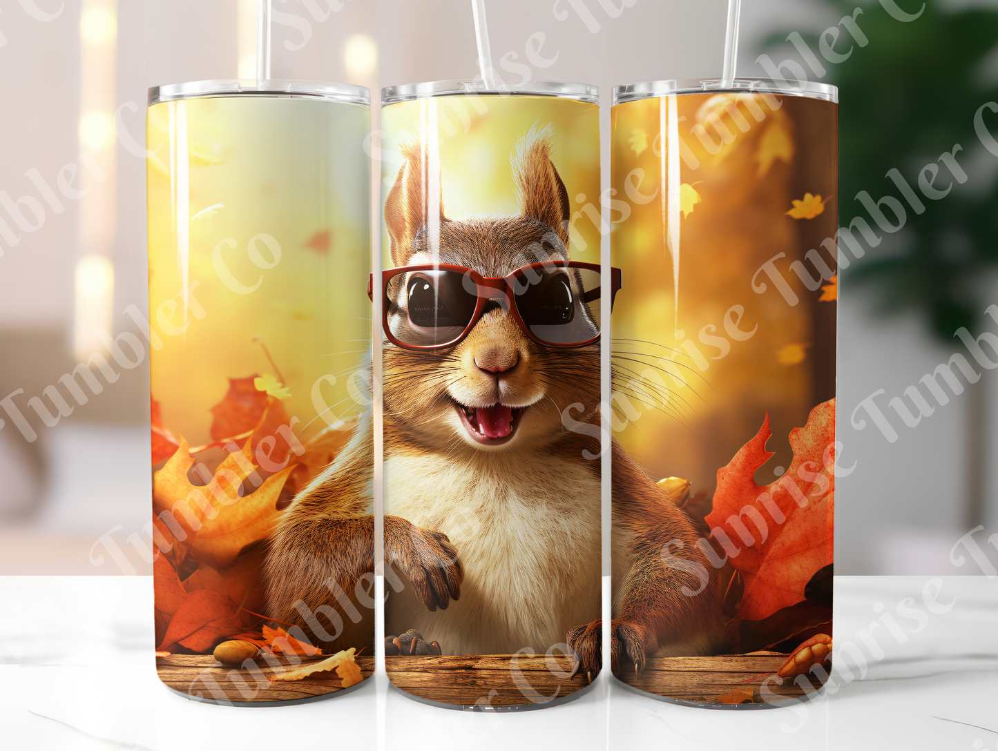 Squirrels Variety - 20oz and 30oz Tumblers (Glow In The Dark Green And Blue Available)