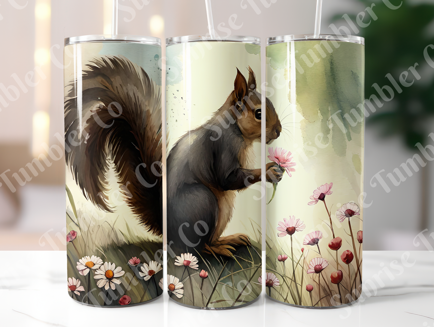 Squirrels Variety - 20oz and 30oz Tumblers (Glow In The Dark Green And Blue Available)