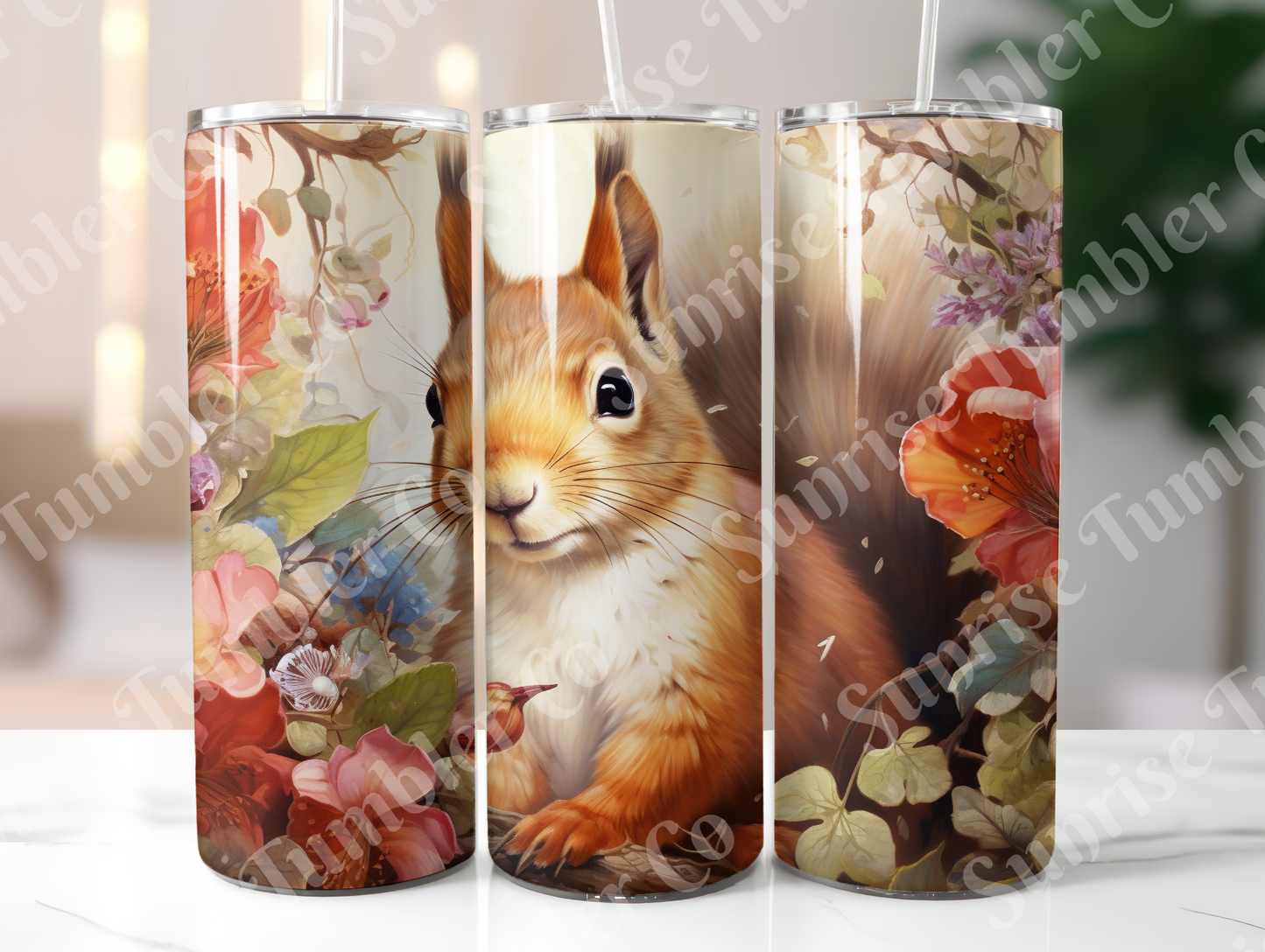 Squirrels Variety - 20oz and 30oz Tumblers (Glow In The Dark Green And Blue Available)