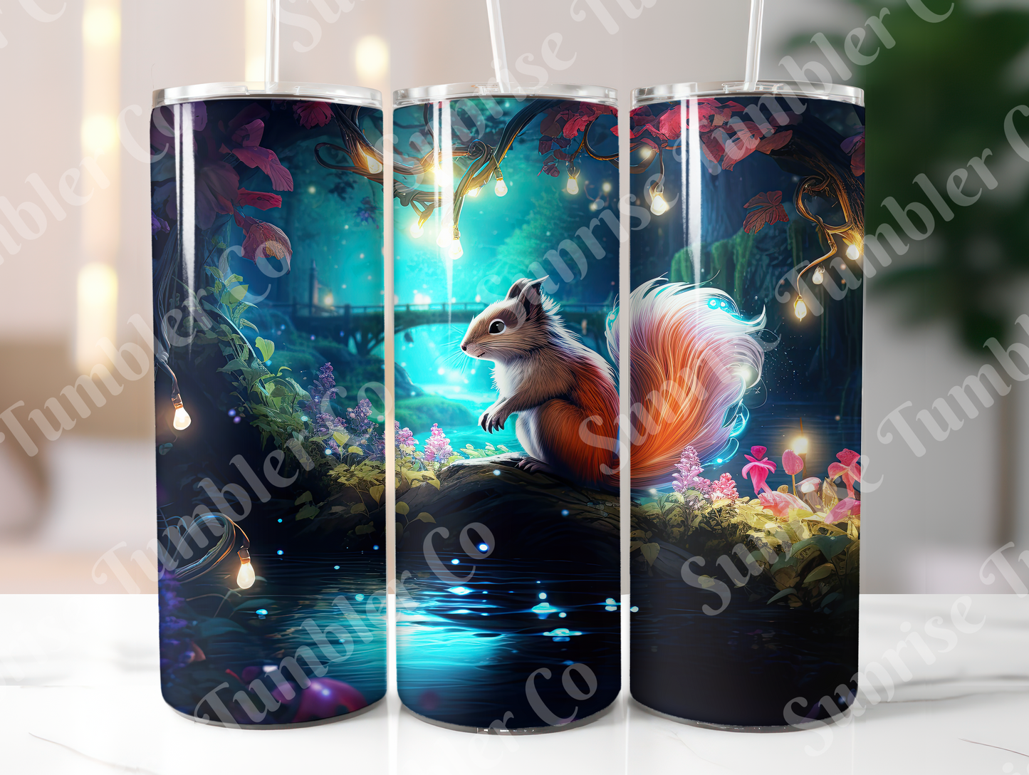 Squirrels Variety - 20oz and 30oz Tumblers (Glow In The Dark Green And Blue Available)