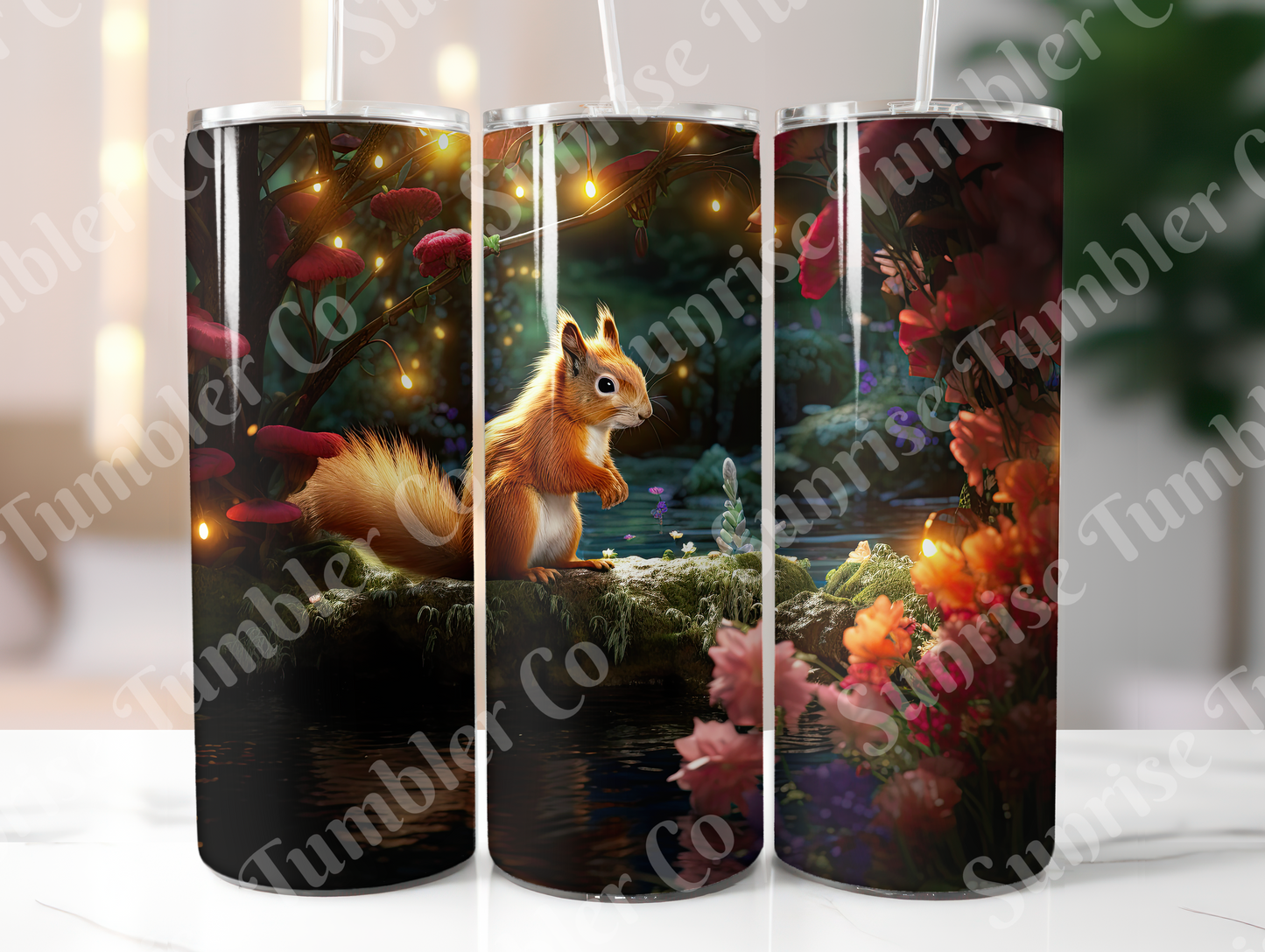 Squirrels Variety - 20oz and 30oz Tumblers (Glow In The Dark Green And Blue Available)