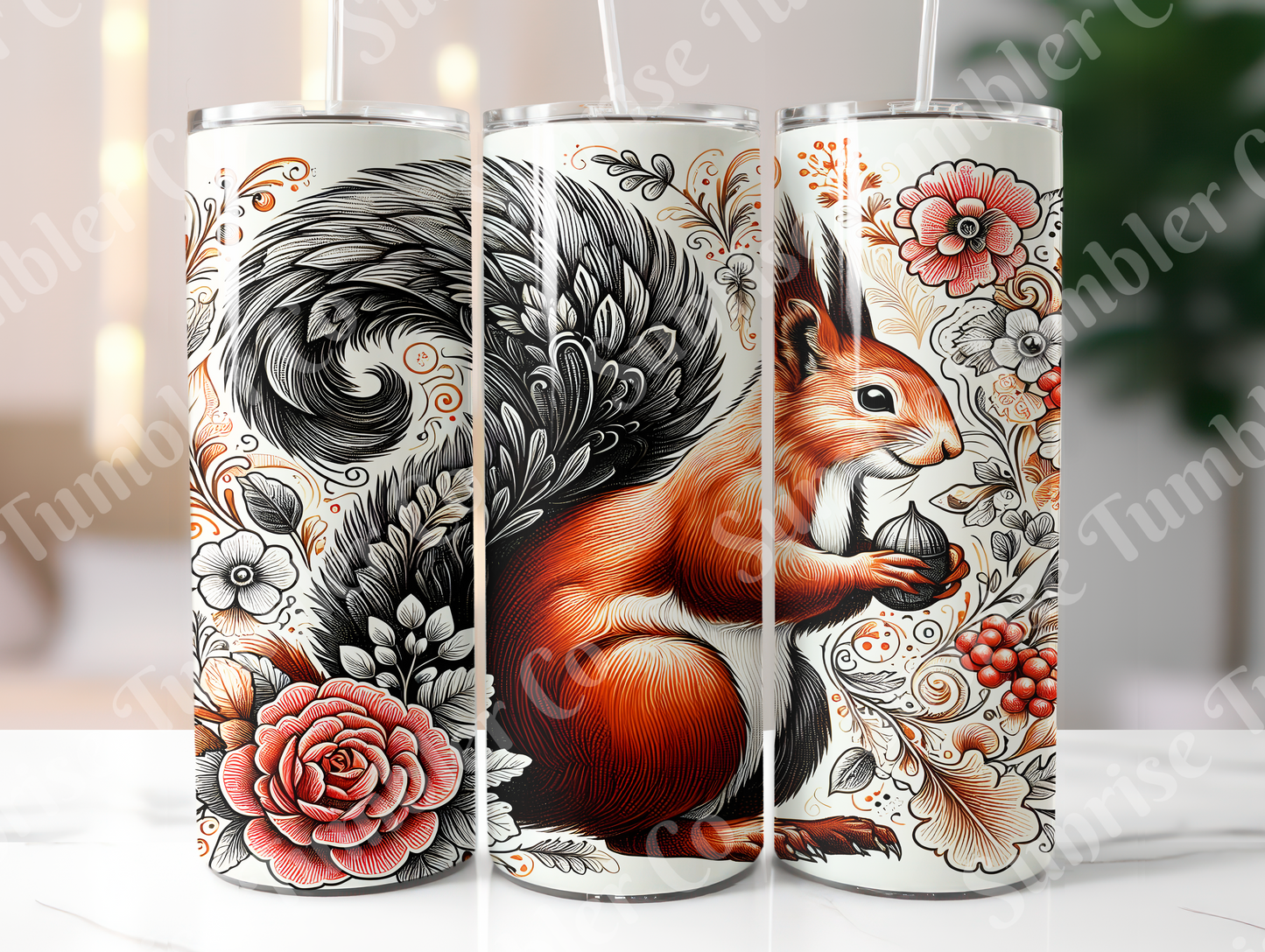 Squirrels Variety - 20oz and 30oz Tumblers (Glow In The Dark Green And Blue Available)