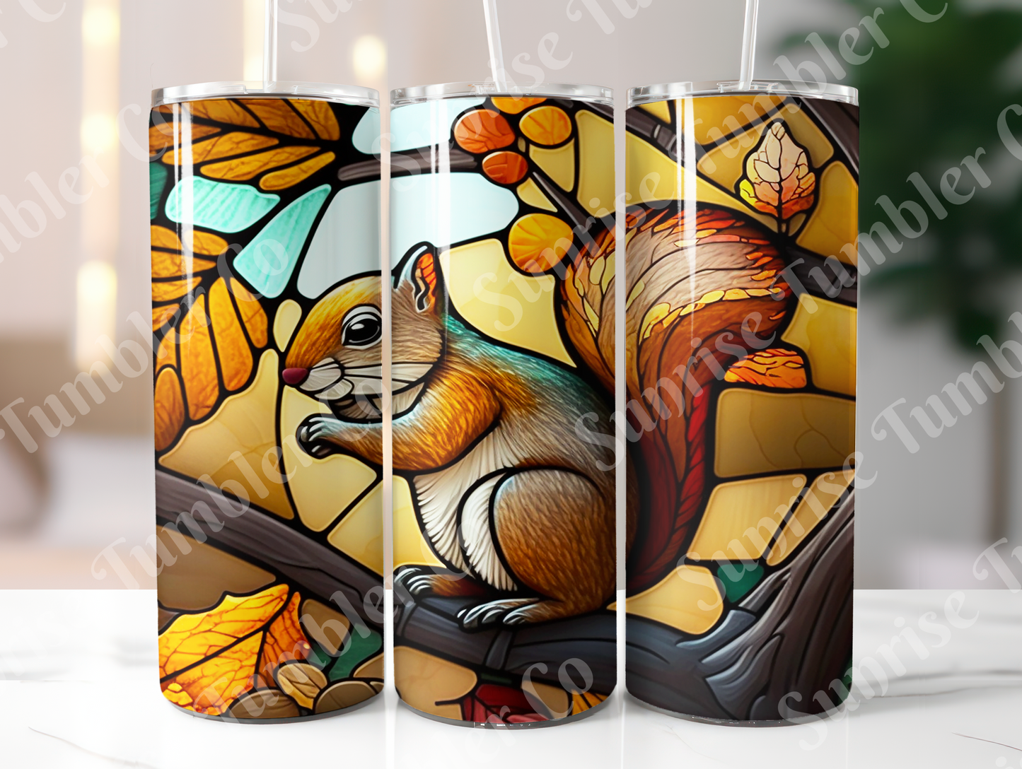 Squirrels Variety - 20oz and 30oz Tumblers (Glow In The Dark Green And Blue Available)