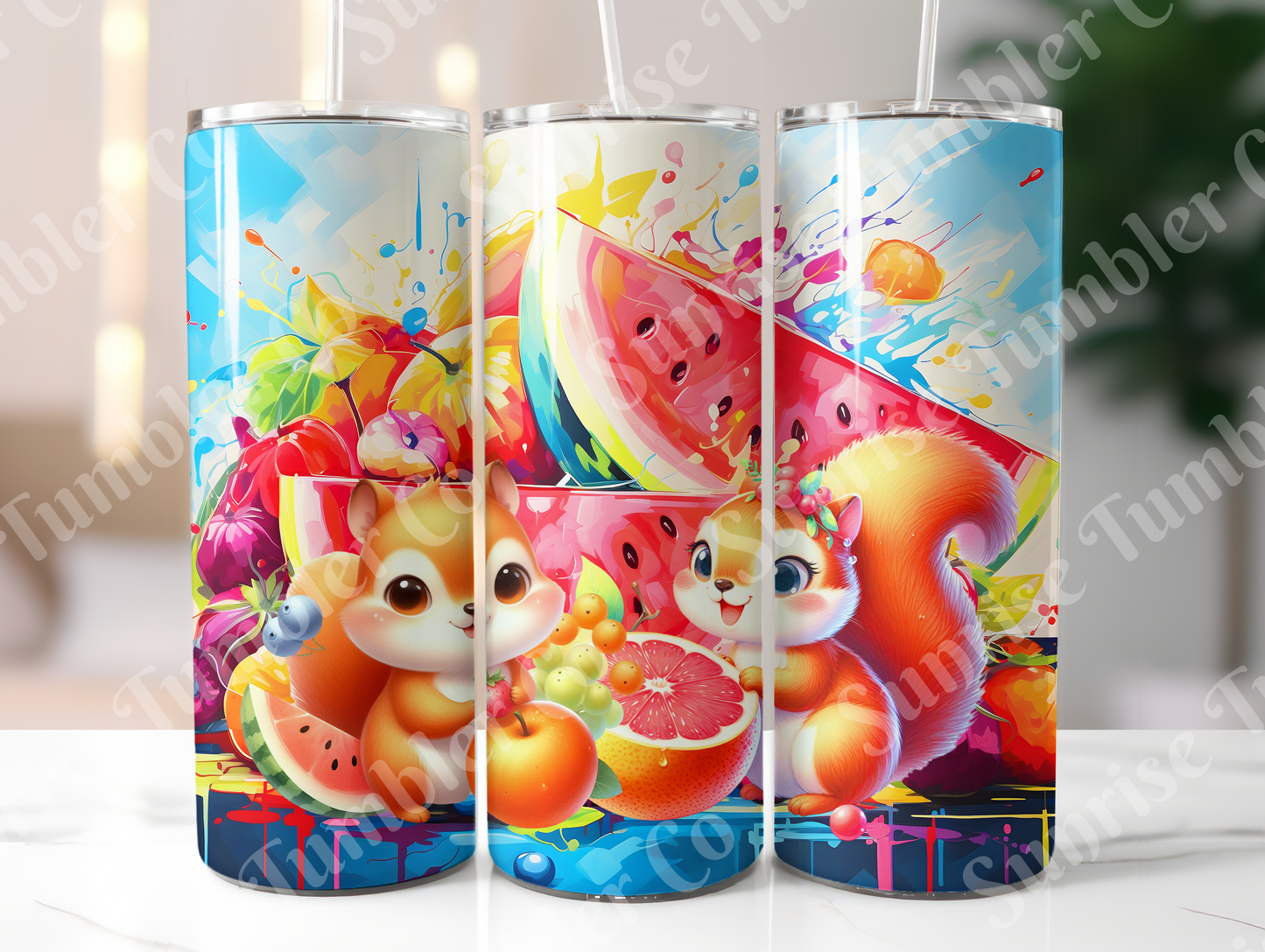 Squirrels Variety - 20oz and 30oz Tumblers (Glow In The Dark Green And Blue Available)