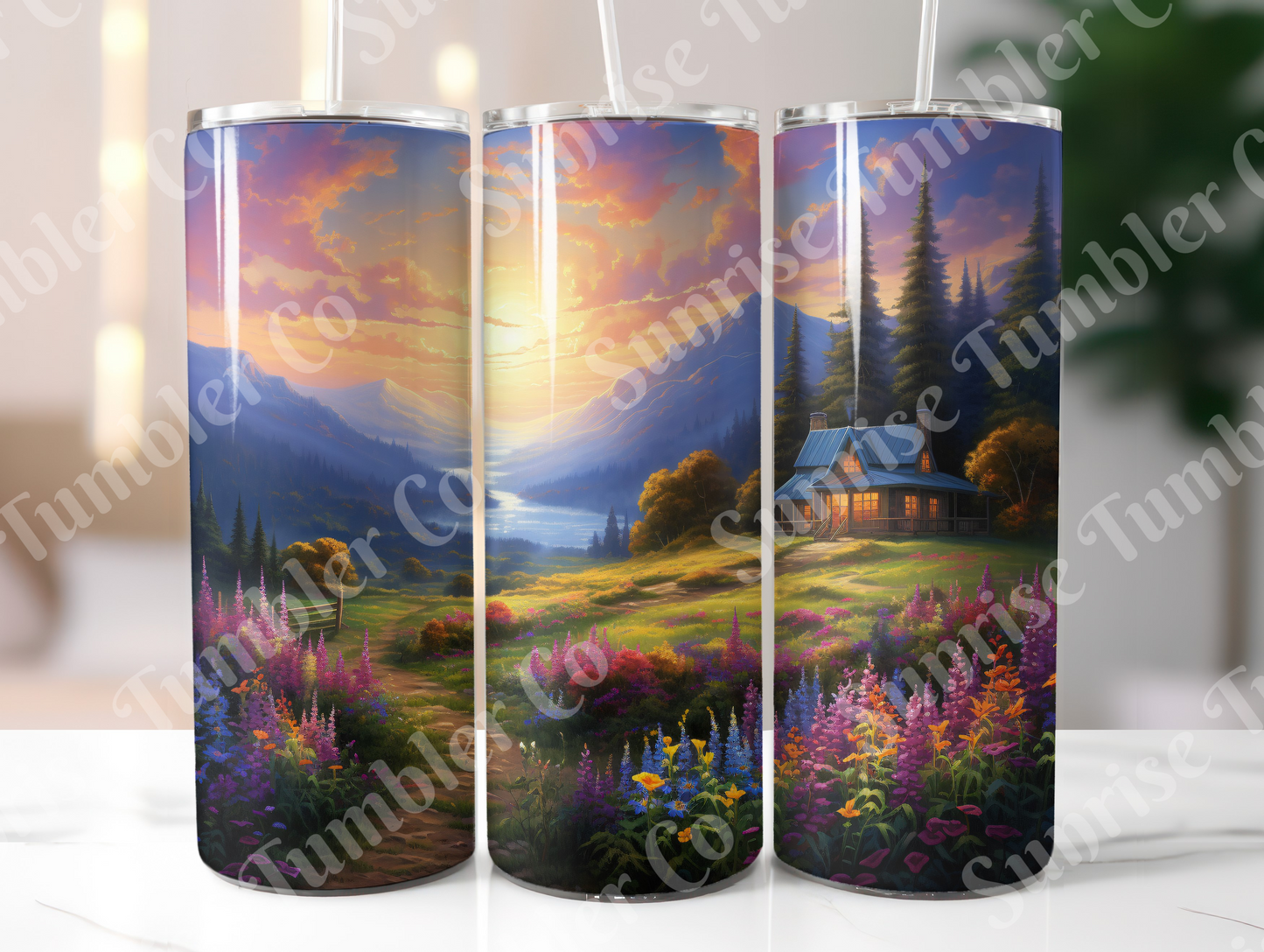 Sunsets Variety Part 1 - 20oz and 30oz Tumblers (Glow In The Dark Green And Blue Available)