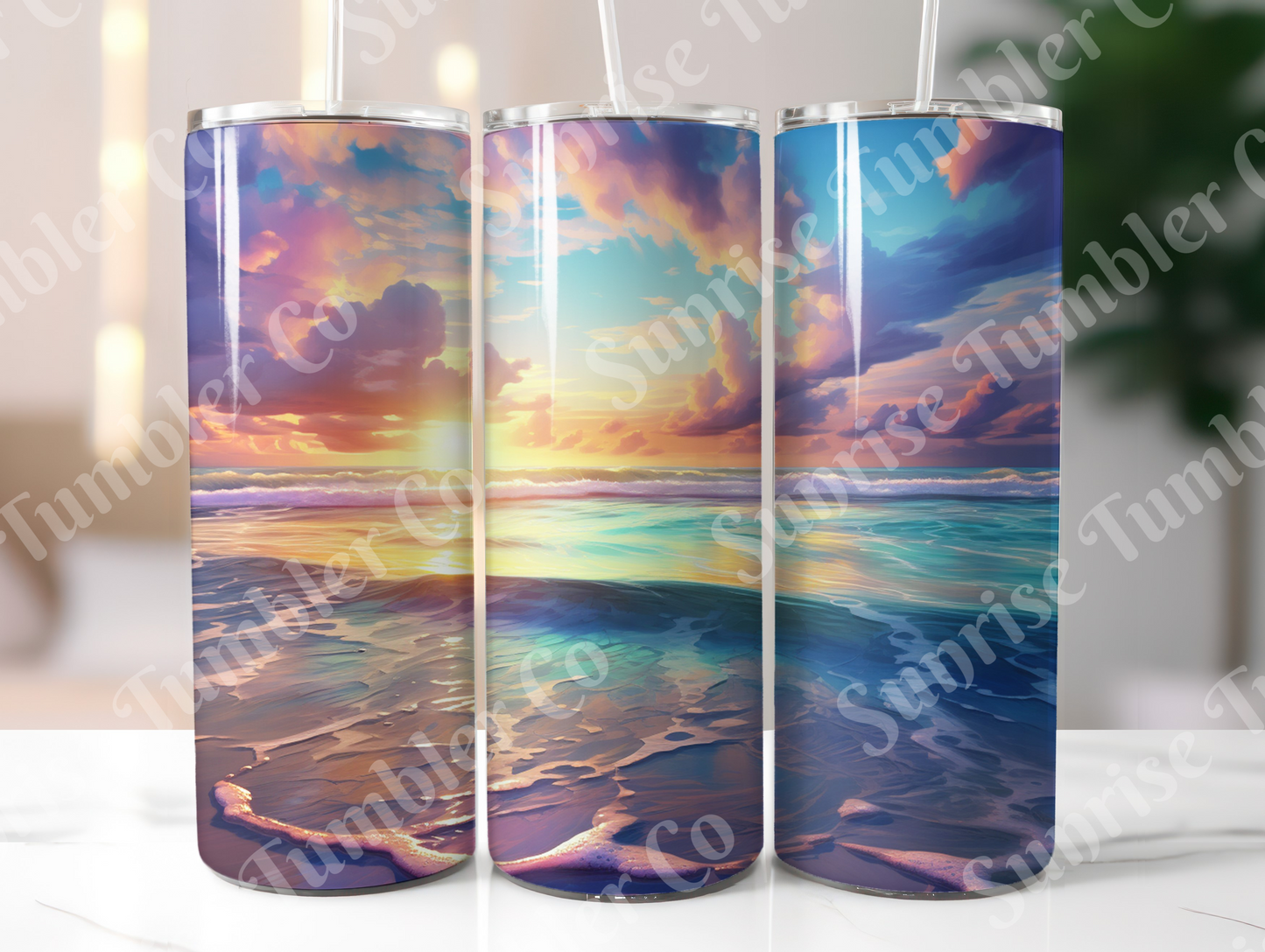 Sunsets Variety Part 2 - 20oz and 30oz Tumblers (Glow In The Dark Green And Blue Available)