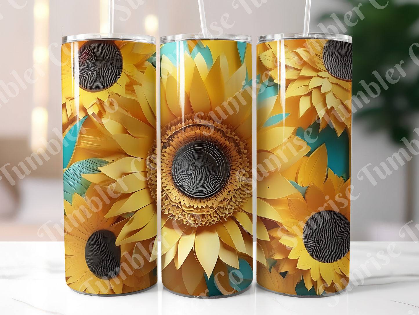 Sunflower Variety Part 1 - 20oz and 30oz Tumblers (Glow In The Dark Green And Blue Available)