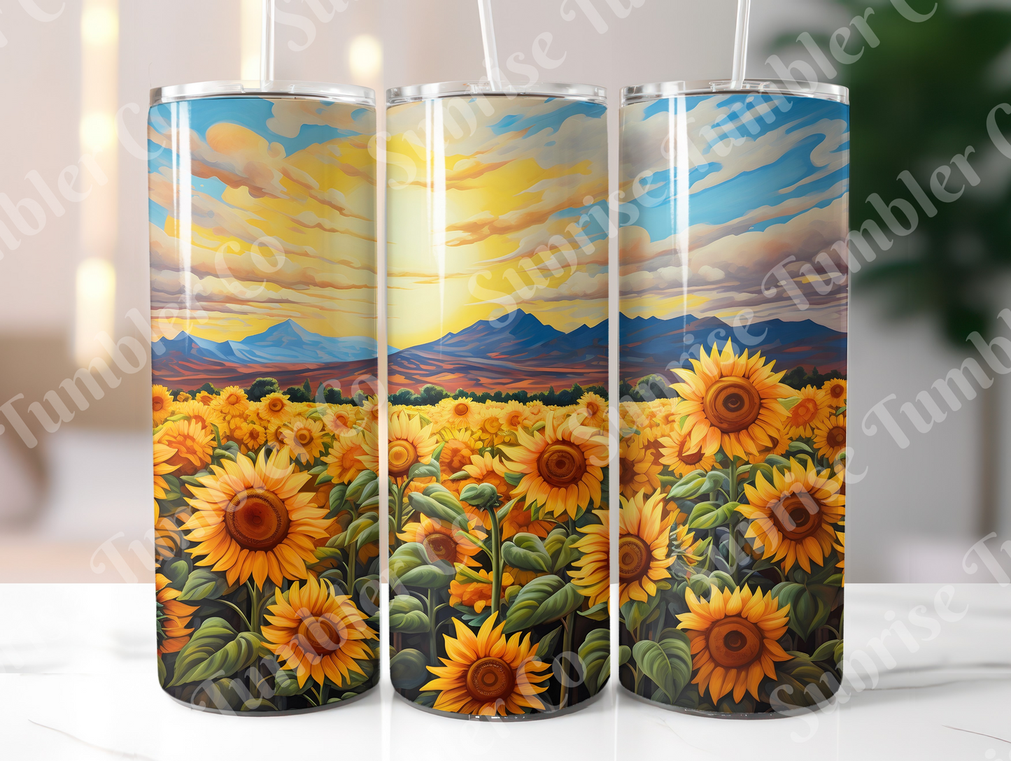 Sunflower Variety Part 1 - 20oz and 30oz Tumblers (Glow In The Dark Green And Blue Available)