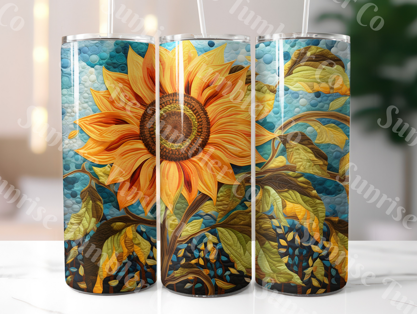 Sunflower Variety Part 2 - 20oz and 30oz Tumblers (Glow In The Dark Green And Blue Available)