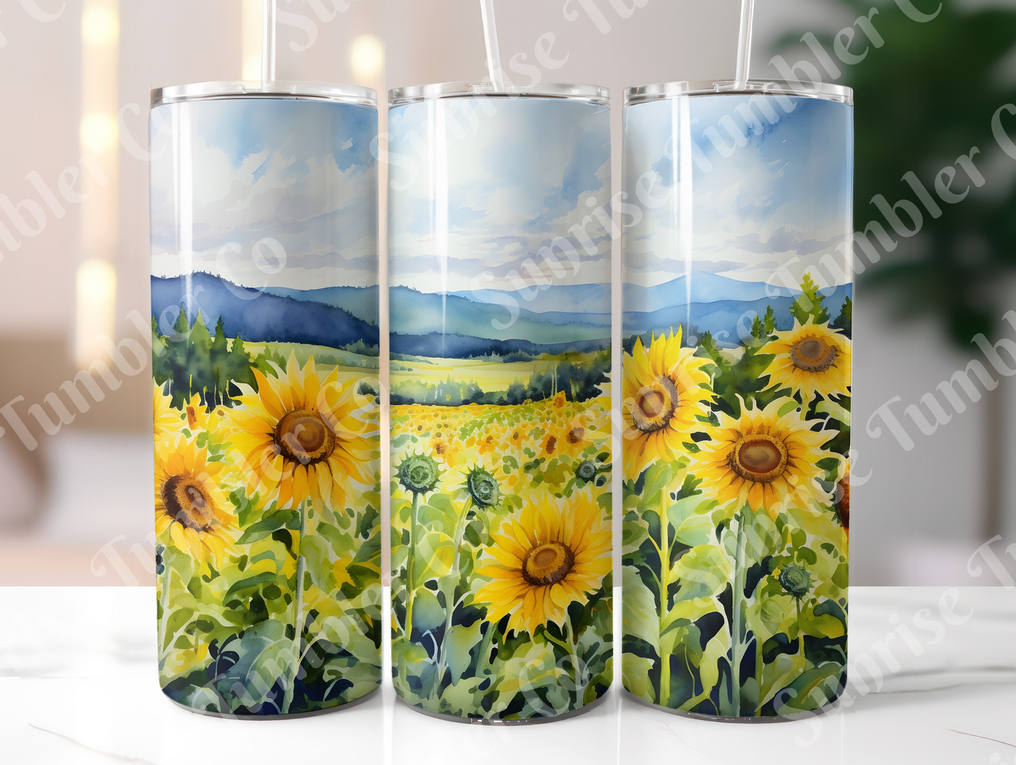 Sunflower Variety Part 1 - 20oz and 30oz Tumblers (Glow In The Dark Green And Blue Available)