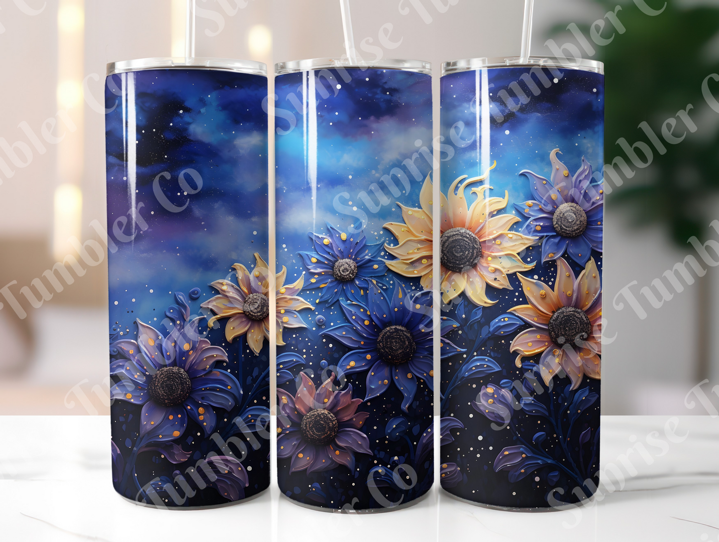 Sunflower Variety Part 3 - 20oz and 30oz Tumblers (Glow In The Dark Green And Blue Available)