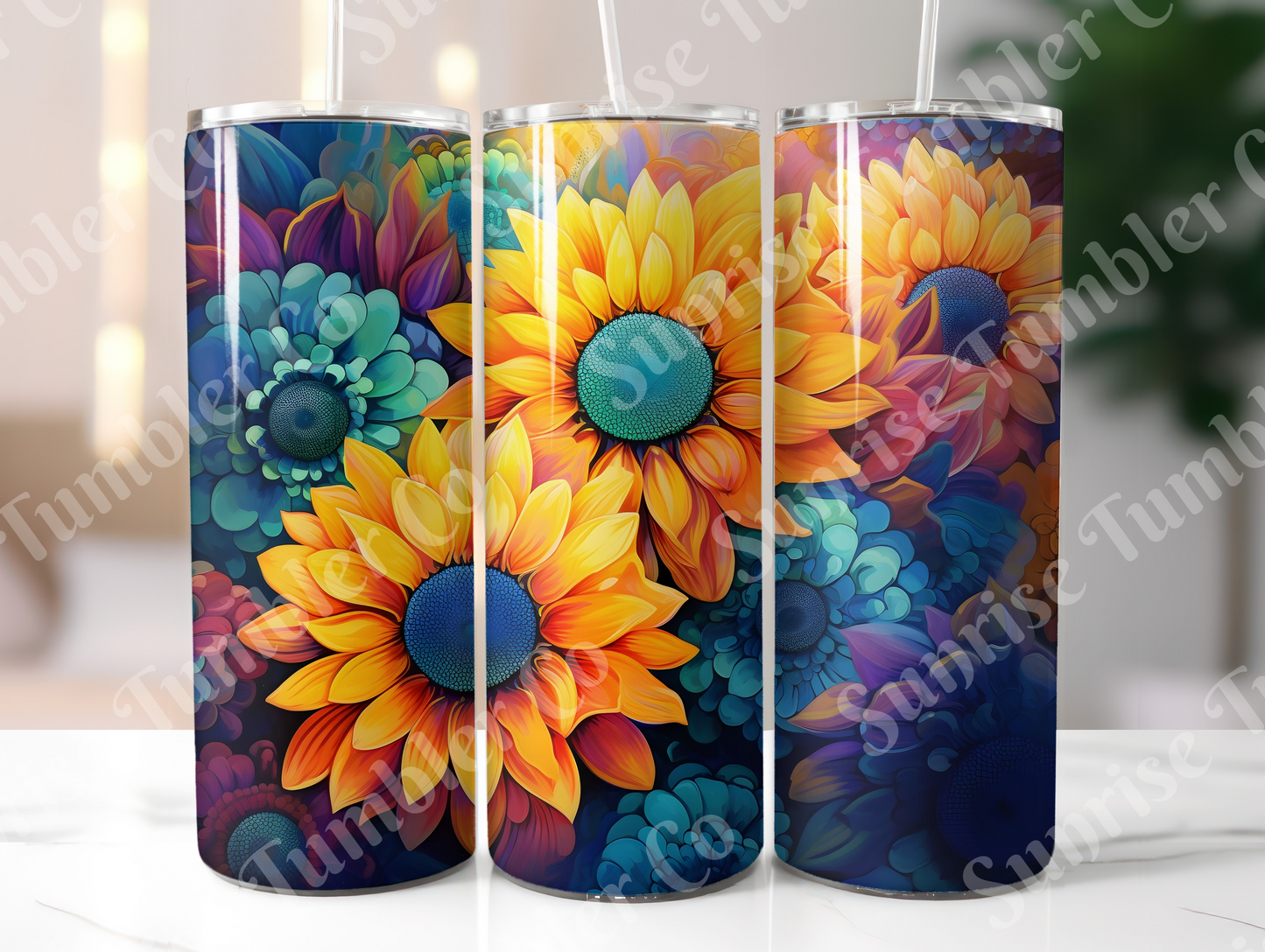 Sunflower Variety Part 3 - 20oz and 30oz Tumblers (Glow In The Dark Green And Blue Available)