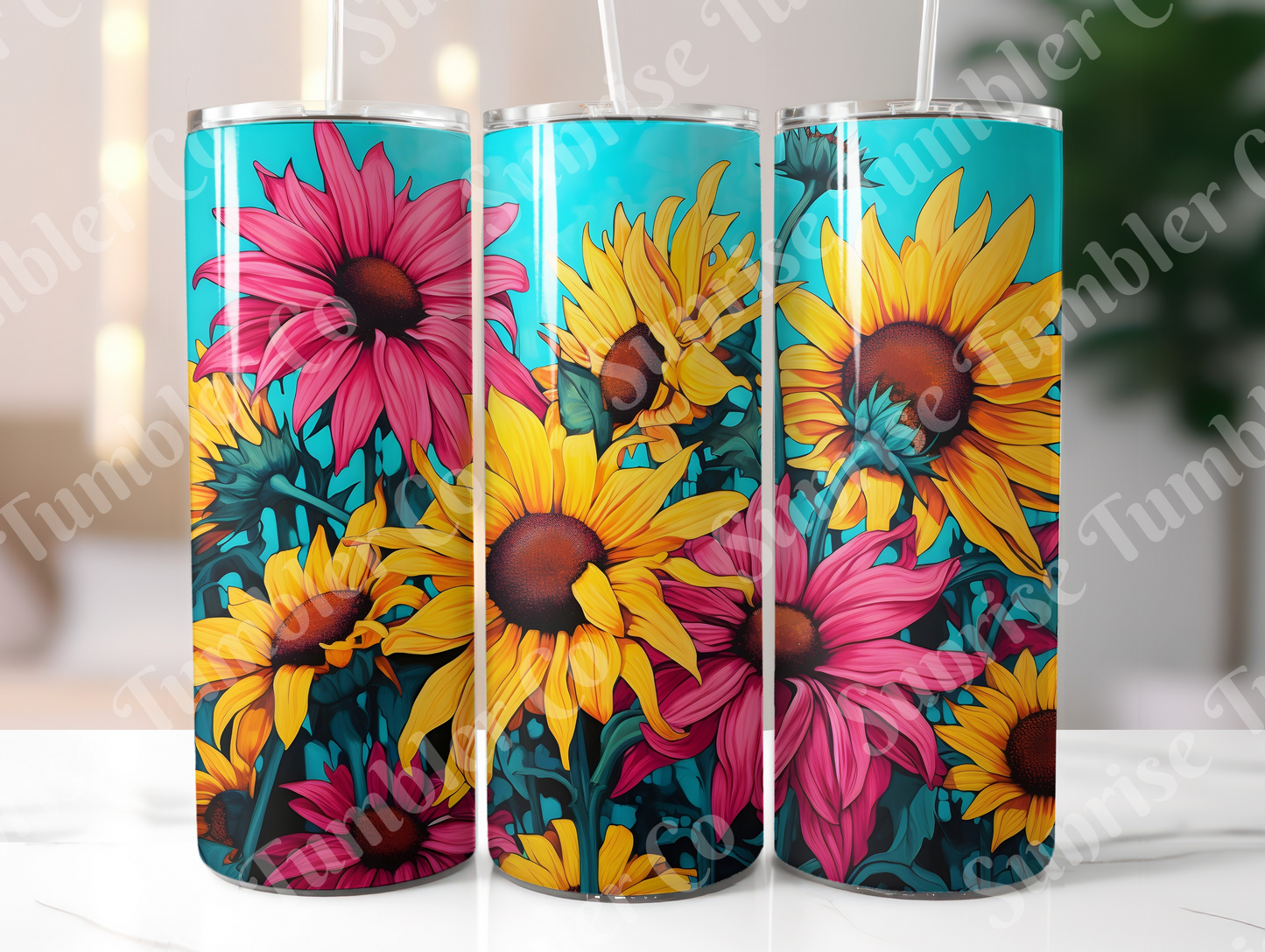 Sunflower Variety Part 3 - 20oz and 30oz Tumblers (Glow In The Dark Green And Blue Available)