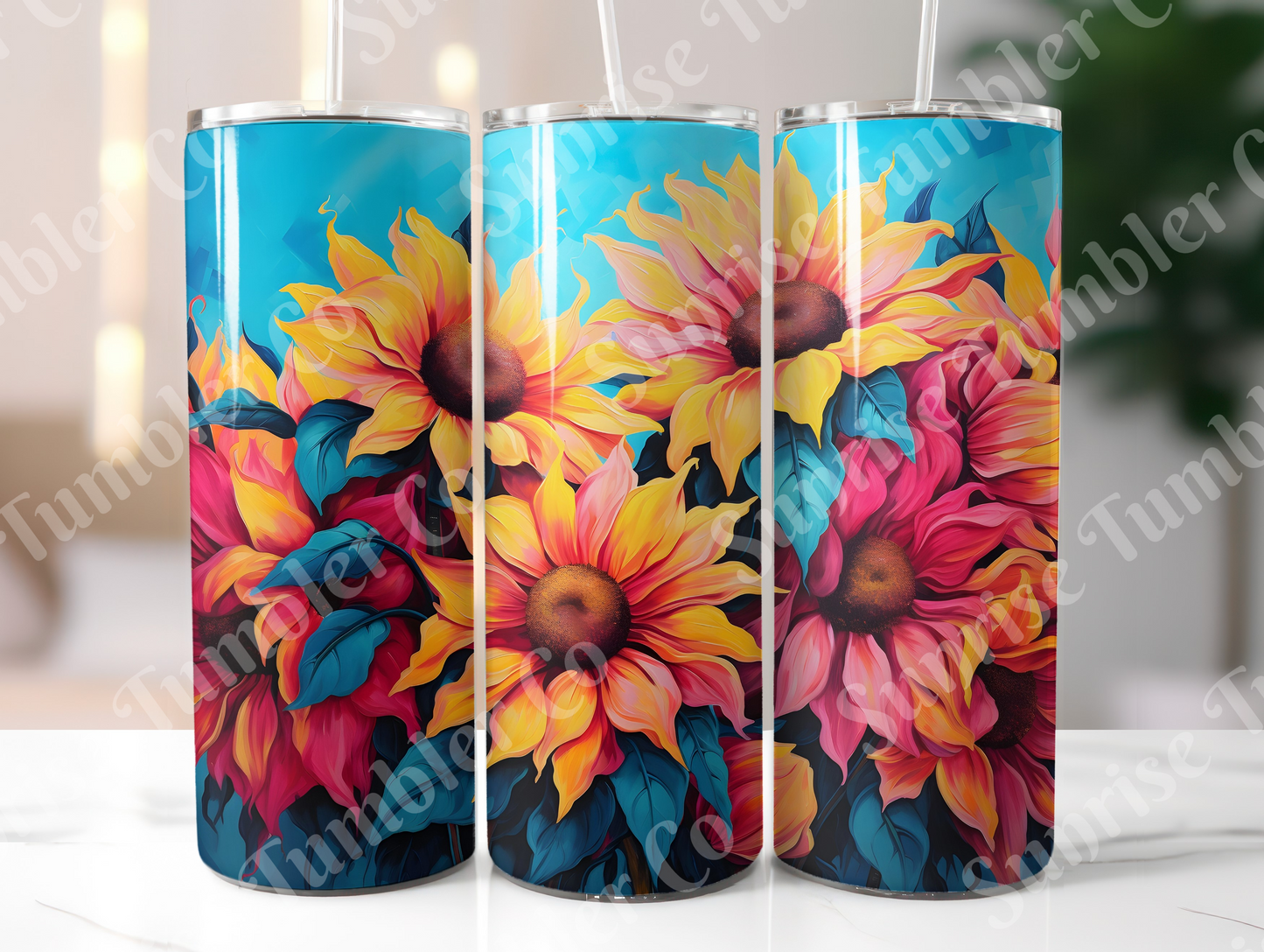 Sunflower Variety Part 3 - 20oz and 30oz Tumblers (Glow In The Dark Green And Blue Available)