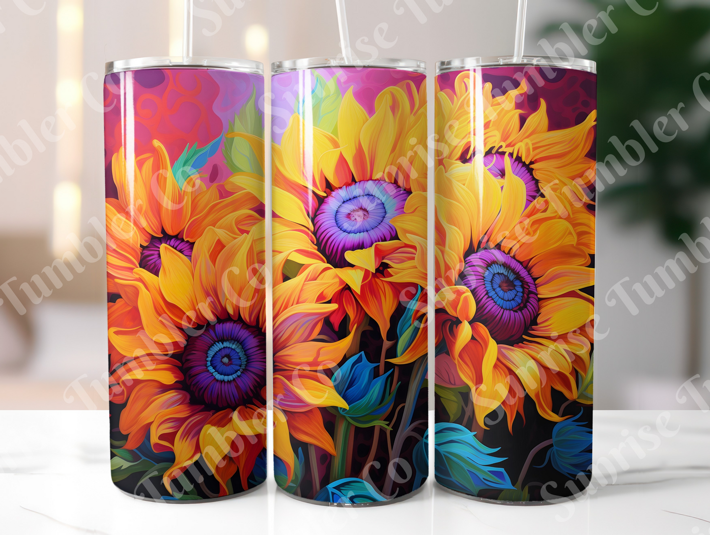 Sunflower Variety Part 3 - 20oz and 30oz Tumblers (Glow In The Dark Green And Blue Available)