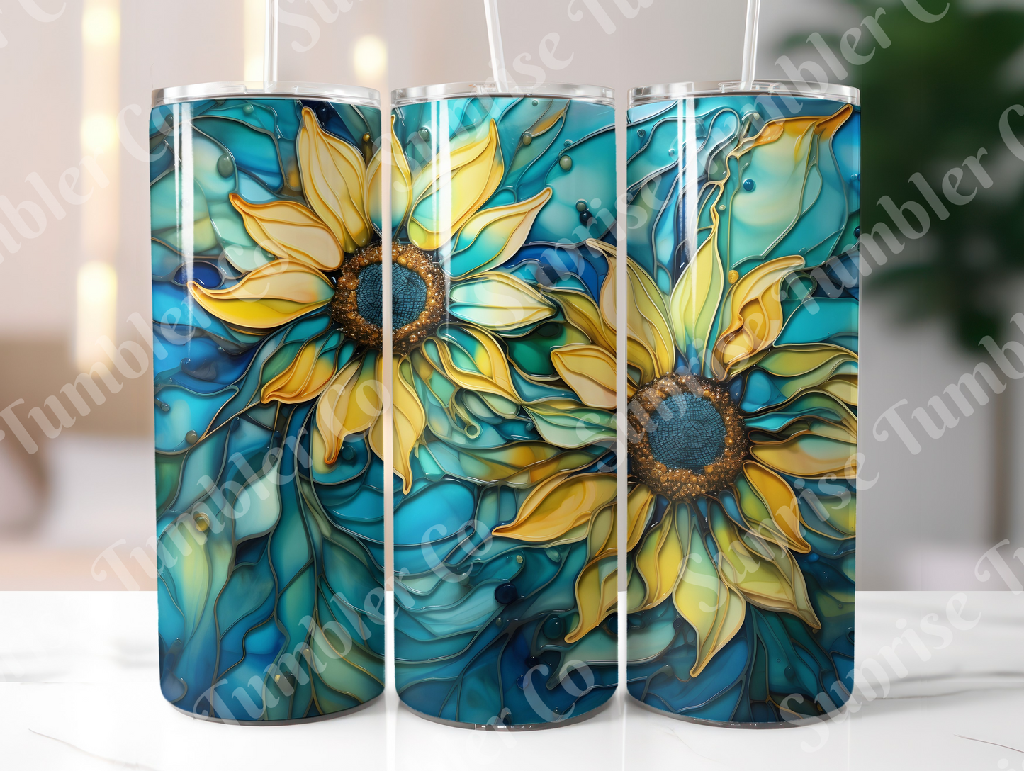 Sunflower Variety Part 3 - 20oz and 30oz Tumblers (Glow In The Dark Green And Blue Available)