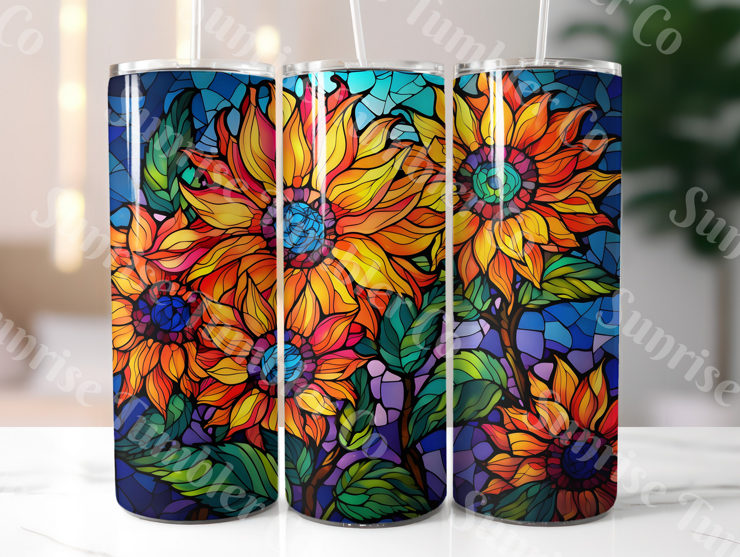 Sunflower Variety Part 2 - 20oz and 30oz Tumblers (Glow In The Dark Green And Blue Available)