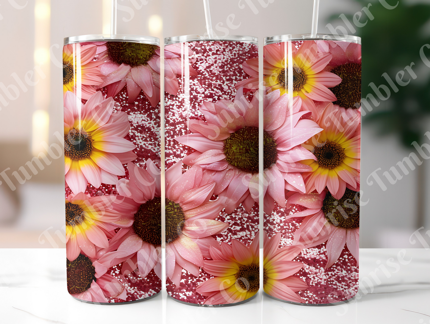 Sunflower Variety Part 3 - 20oz and 30oz Tumblers (Glow In The Dark Green And Blue Available)